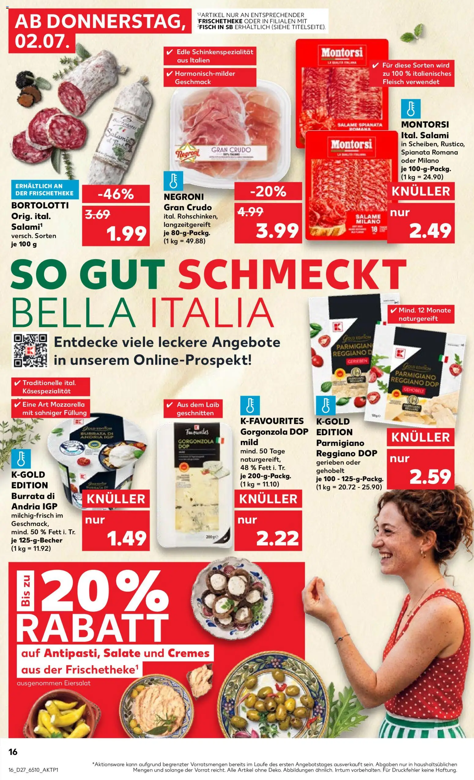 {H1} | Pagina: 16 | Producten: Salami, Mozzarella