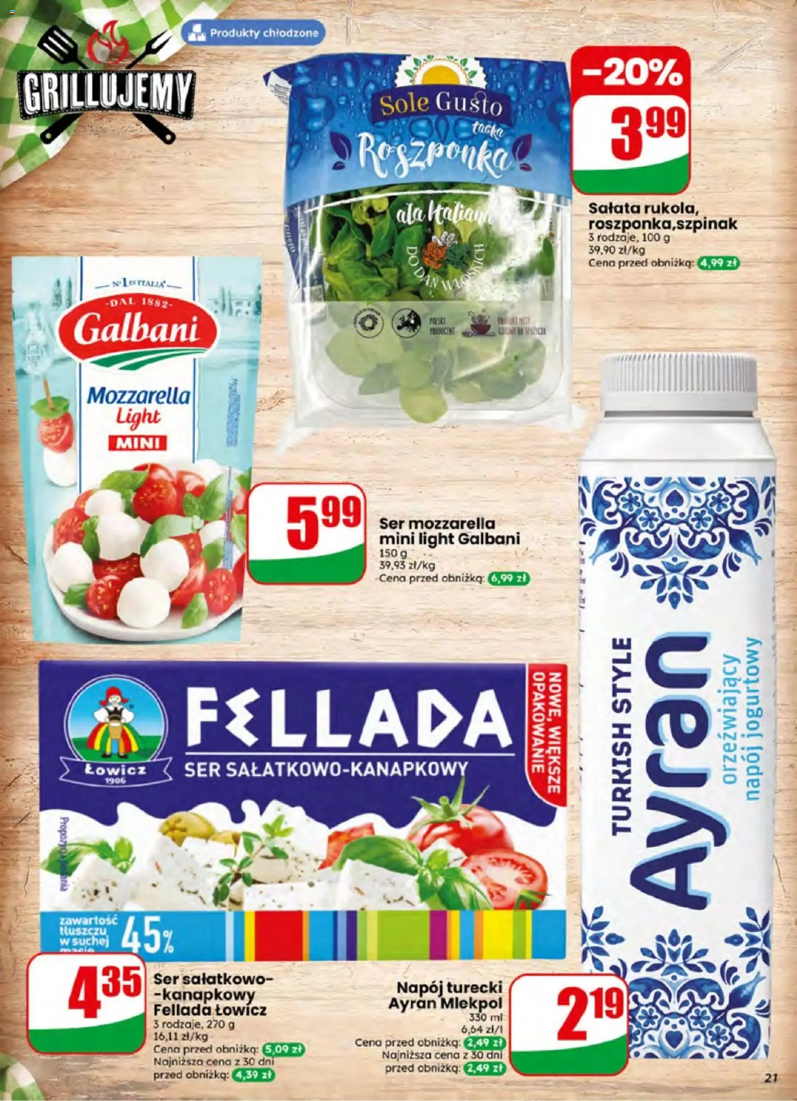 Dino gazetka od 01.07.2026 | Strona: 21 | Produkty: Roszponka, Ser, Mozzarella