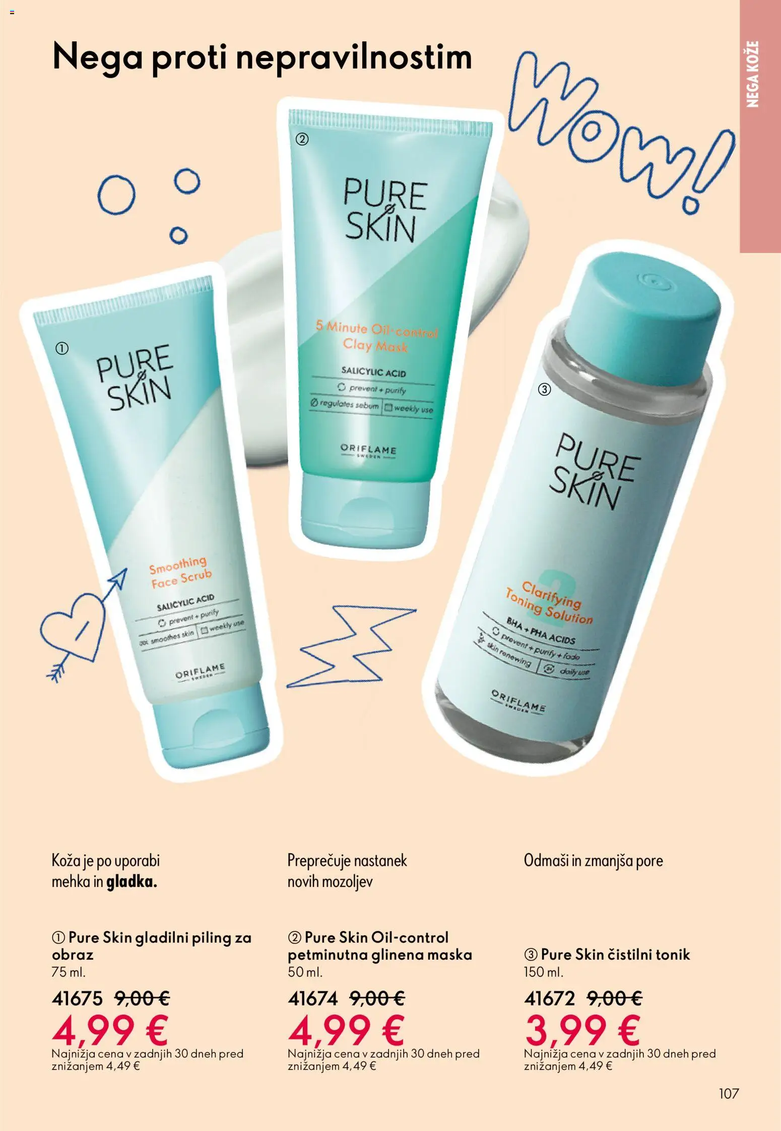 Novi Oriflame katalog ponudbe – veljaven od 03.06.2026 | Stran: 107 | Izdelki: Maska, Piling, Tonik