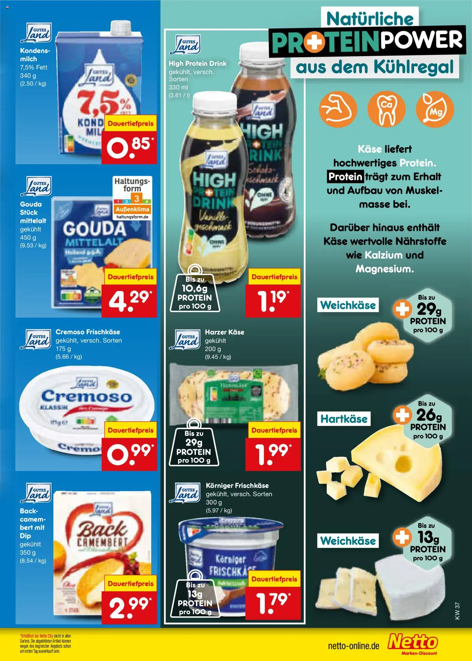 Netto Marken-Discount Prospekt – gültig ab 07.09.2026 | Seite: 23 | Produkte: Milch, Käse, Camembert, Frischkase