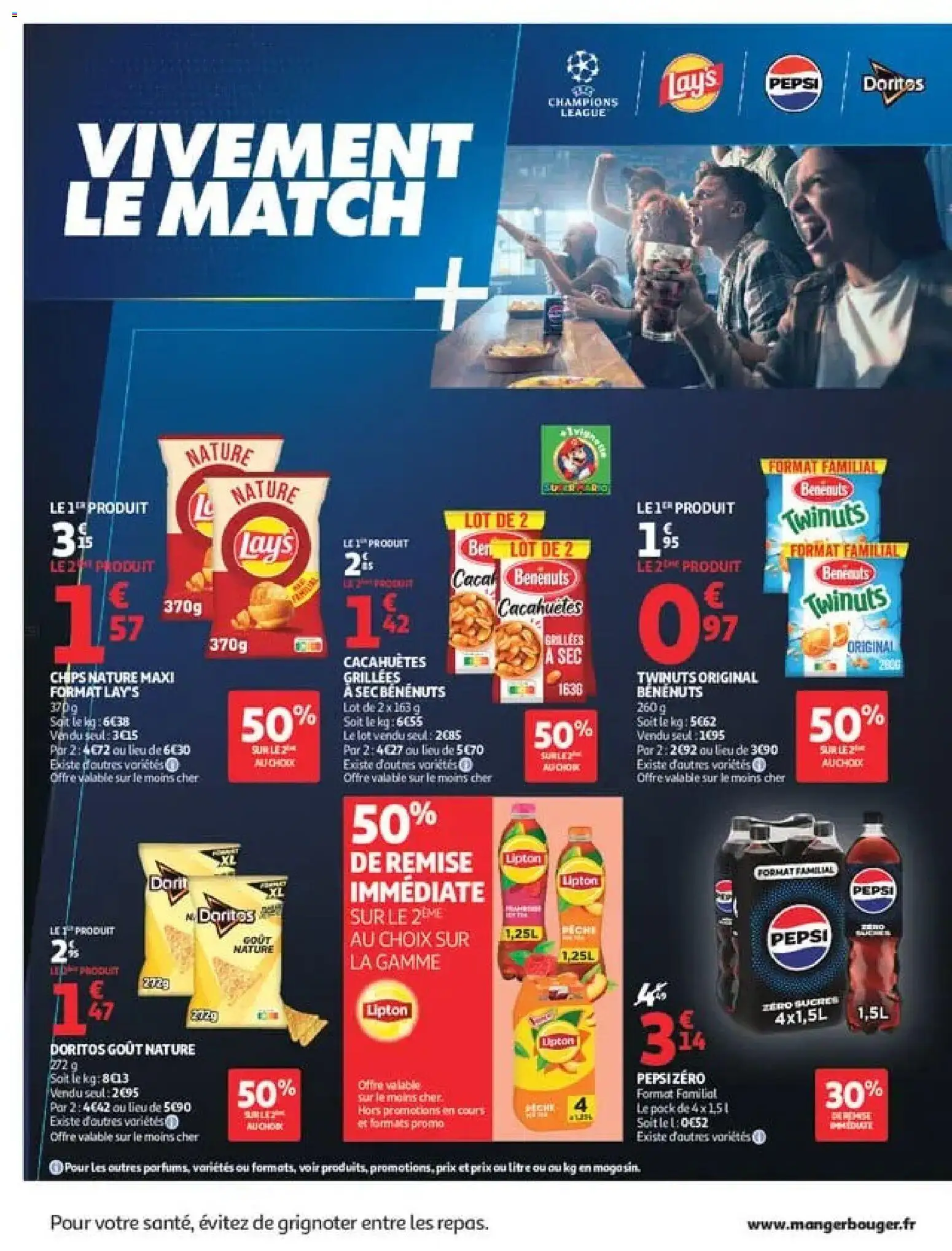{H1} | Page: 38 | Produits: Cacahuetes grillees, Soda, Cacahuètes, Chips