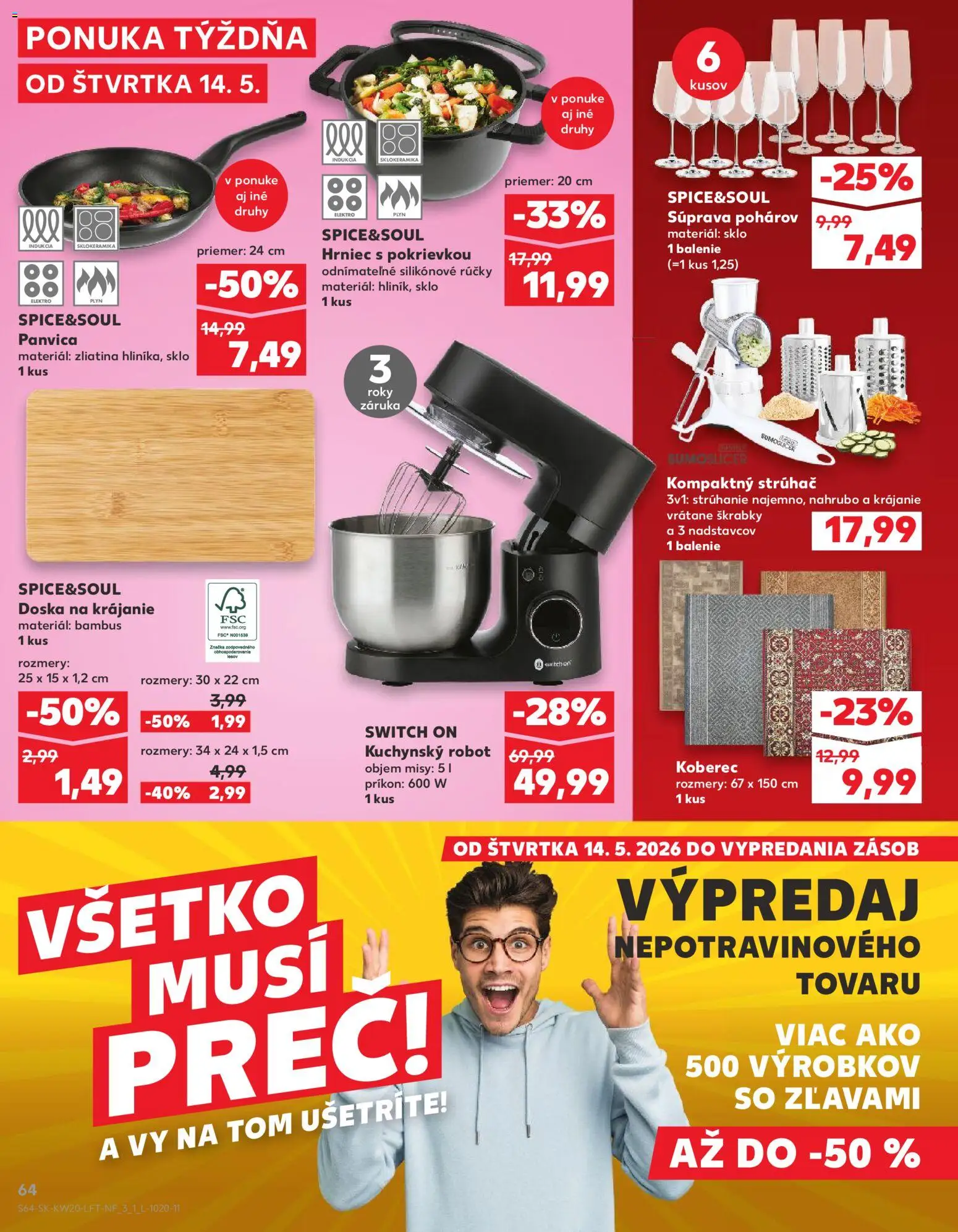 Kaufland SK akciós ujság - amely érvényes a következő dátumtól: 14.05.2026 | Oldal: 64