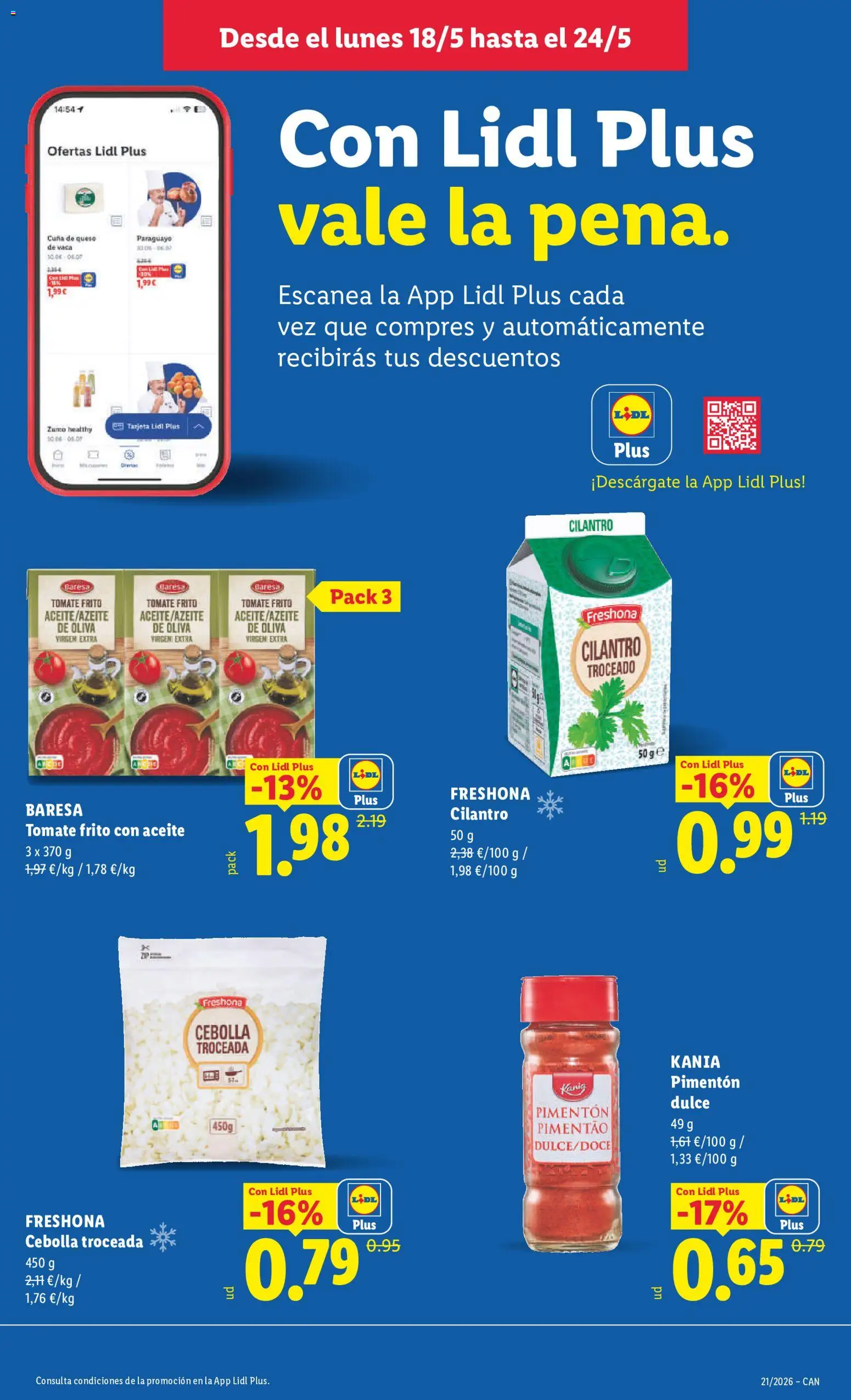 Lidl folleto │ válido desde el 18.05.2026 | Página: 21 | Productos: Aceite, Ροζ πιπέρι, Παγωμένο τσάι, Cuna