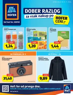 Hofer katalog akcije – veljaven od 23.09.2026