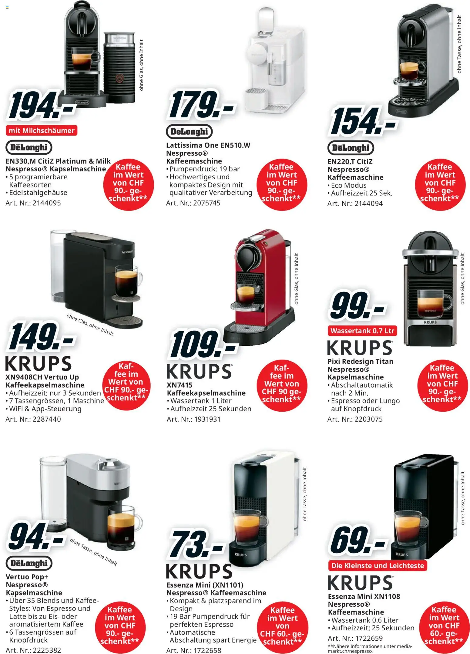 Media Markt aktionen – gültig ab 23.08.2026 | Seite: 23 | Produkte: Krups, Kaffee, Eis, Kaffeemaschine