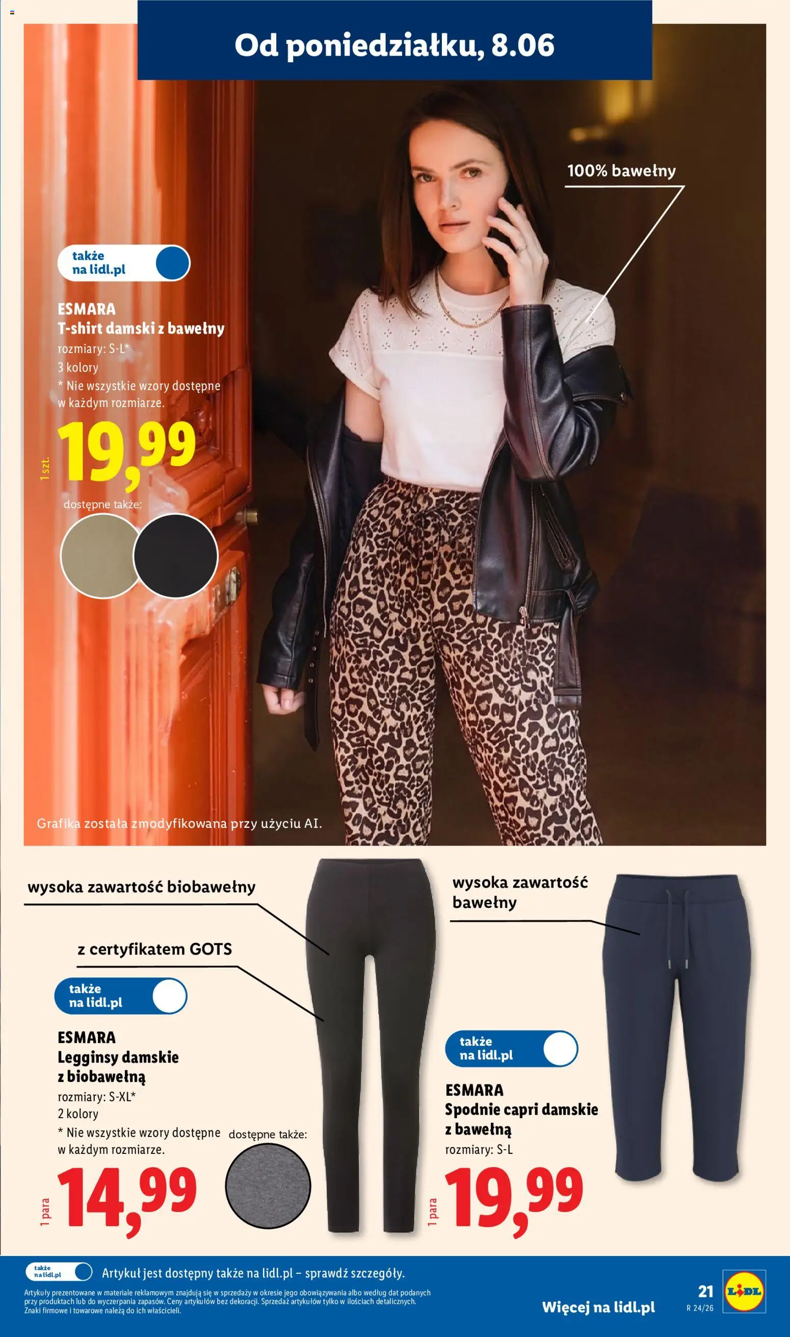 Lidl Katalog od 08.06.2026 | Strona: 23 | Produkty: Spodnie, Legginsy, Legginsy damskie