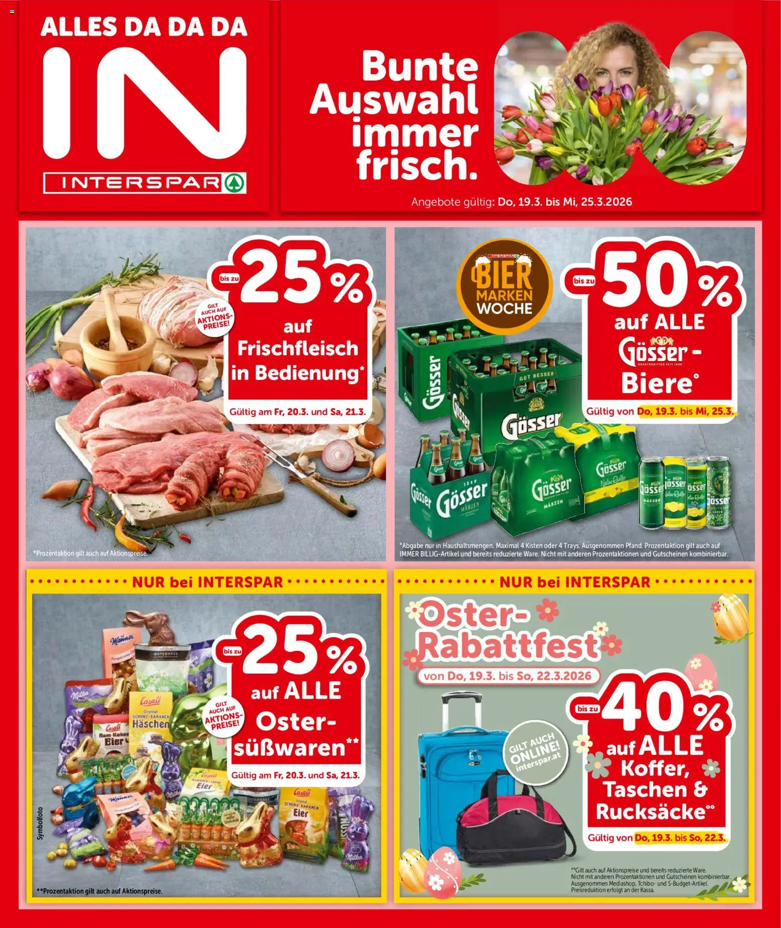 Interspar Flugblatt - Kärnten gültig ab 17.03.2026 | Seite: 1 | Produkte: Eier, Bier