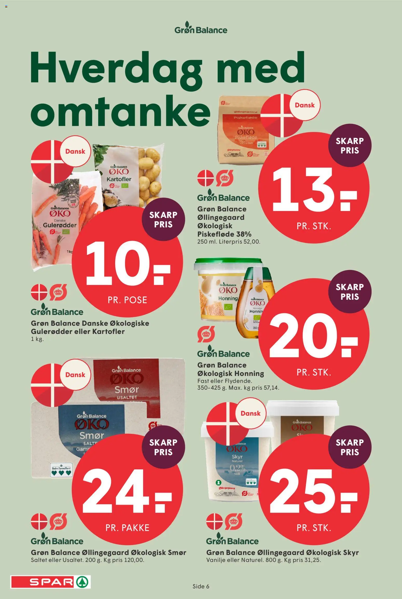 Spar tilbudsavis – gyldig fra 16/10/2026 | Side: 6 | Produkter: Skyr, Gulerødder, Salt, Honning