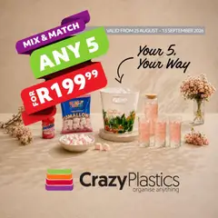 Crazy Plastics specials catalogue – valid from 25/08/2026
