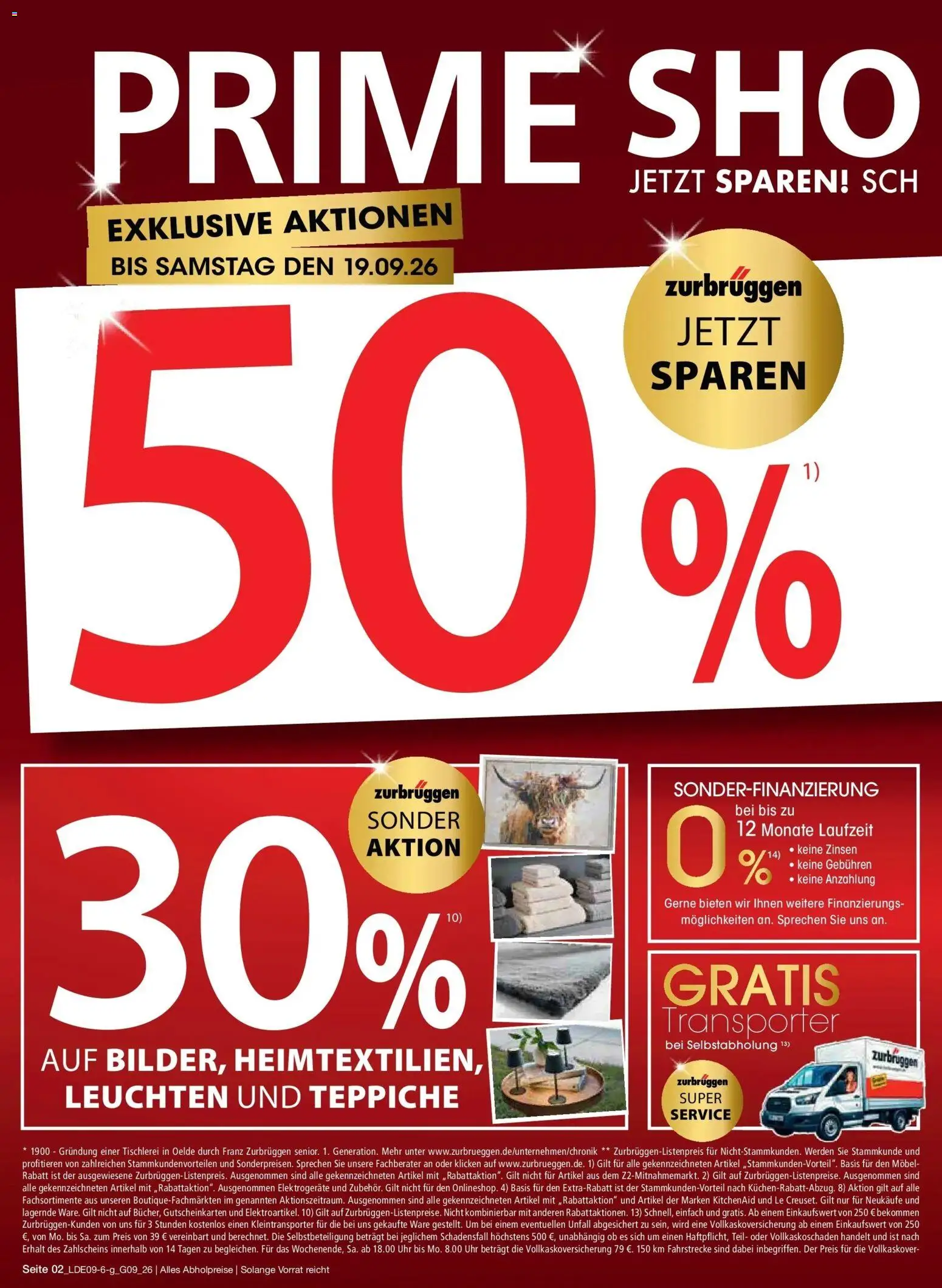 Zurbrüggen Prime Shopping week – gültig ab 12.09.2026 | Seite: 2 | Produkte: Uhr