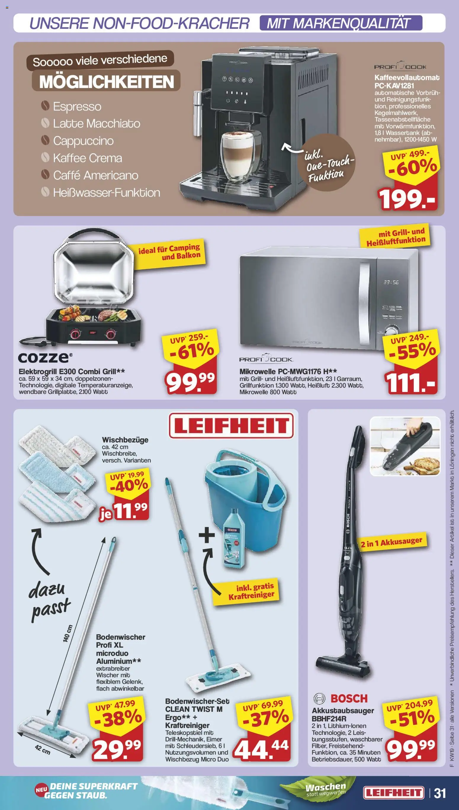 Famila Nordwest Prospekt 	 – gültig ab 04.05.2026 | Seite: 31 | Produkte: Bosch, Grill, Kaffee, Kaffeevollautomat