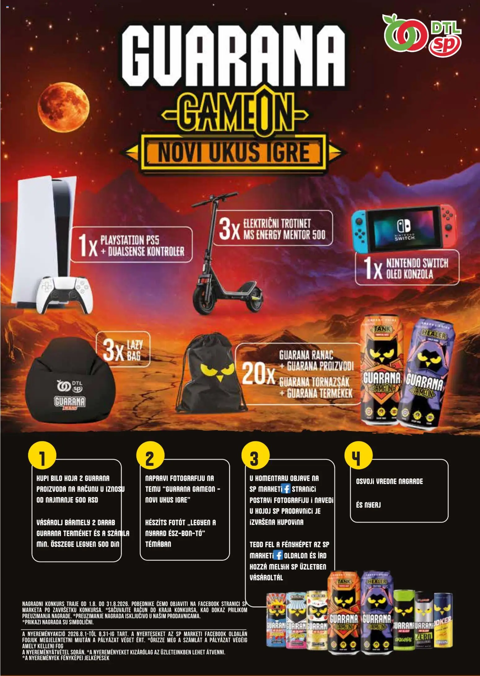 Senta Promet katalog - važi od 12.08.2026 | Strana: 7 | Proizvode: Ranac, Playstation, Nintendo Switch, Guarana
