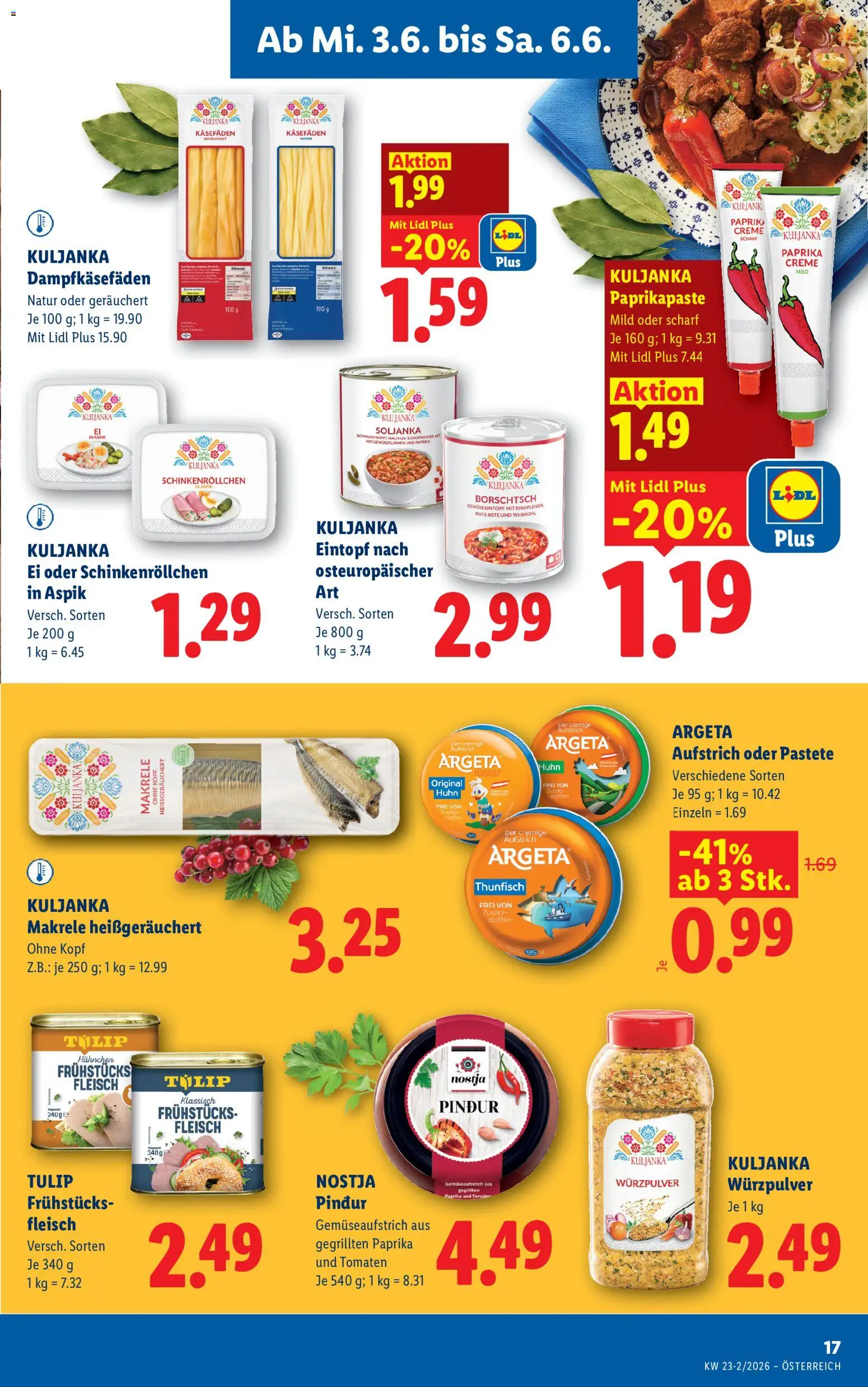 Lidl Flugblatt - Oberpullendorf, Güssing, Oberwart gültig ab 03.06.2026 | Seite: 19 | Produkte: Creme, Tomaten