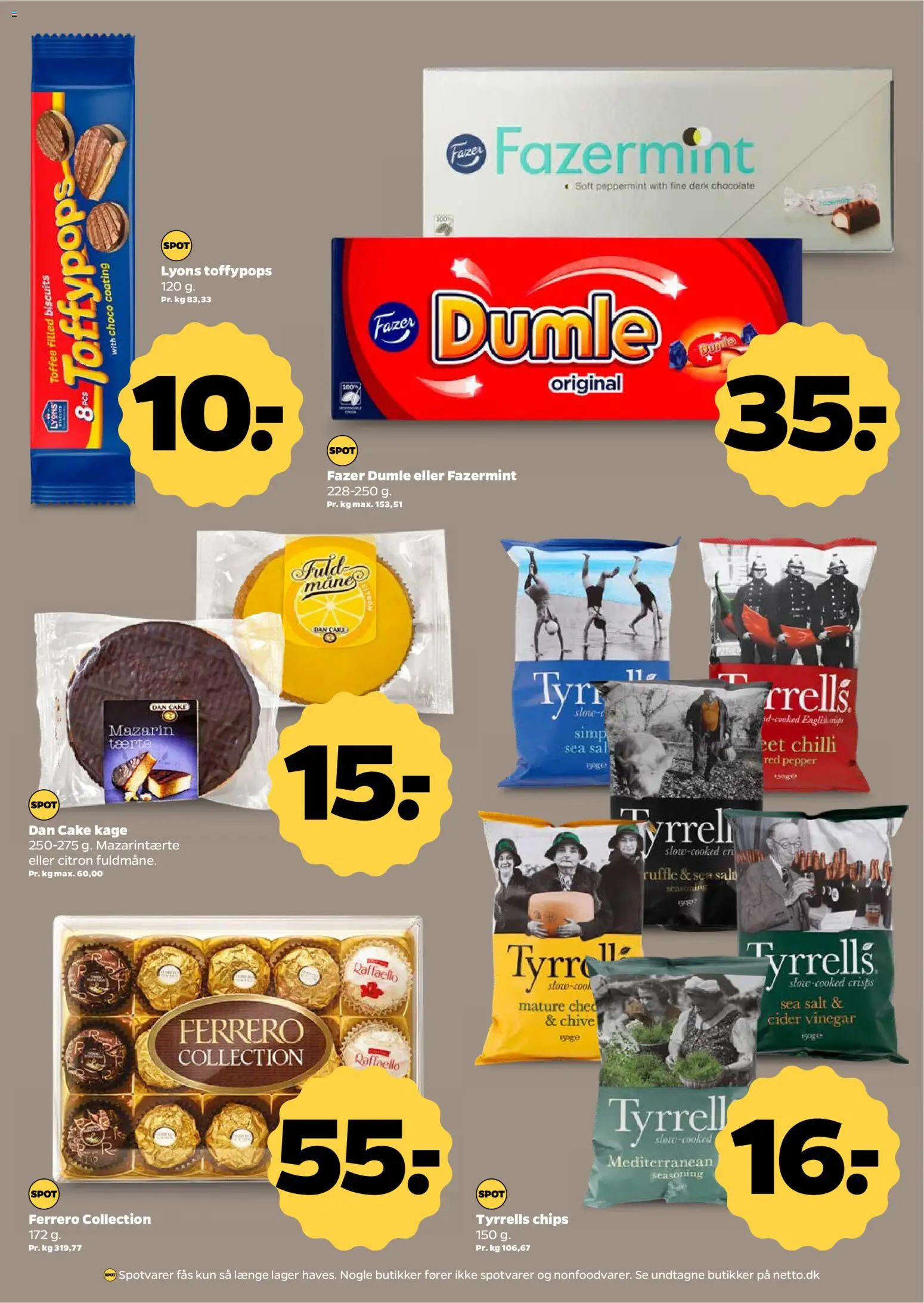 Netto tilbudsavis – gyldig fra 25.04.2026 | Side: 21 | Produkter: Chips, Cider, Salt, Mazarintærte