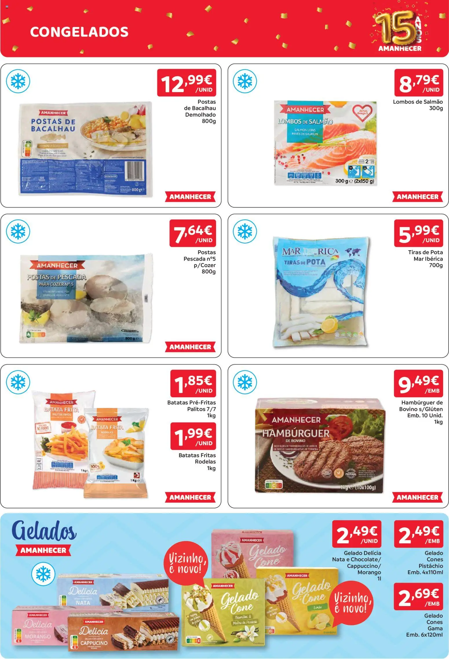 Amanhecer folheto │ válido de 15/10/2026 | Página: 9 | Produtos: Batata, Bacalhau, Salmão, Batatas fritas