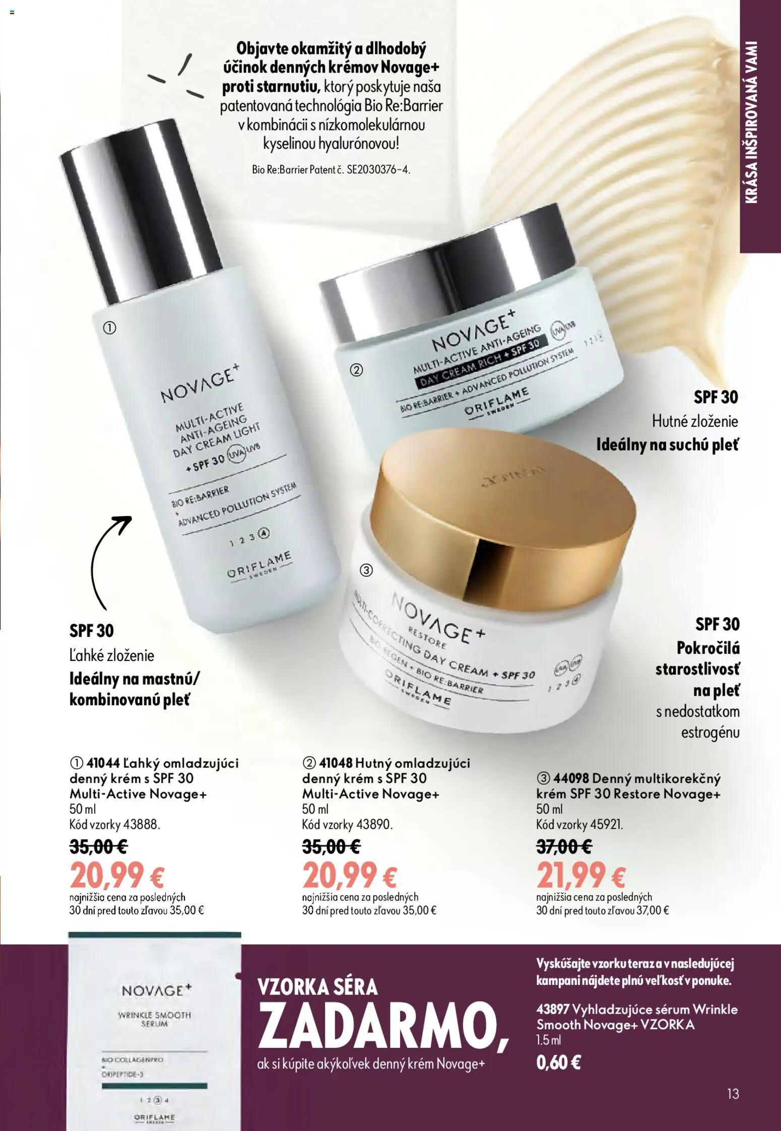 Nové Oriflame akcie – leták je platný od 09.09.2026 | Strana: 13 | Produkty: Krém