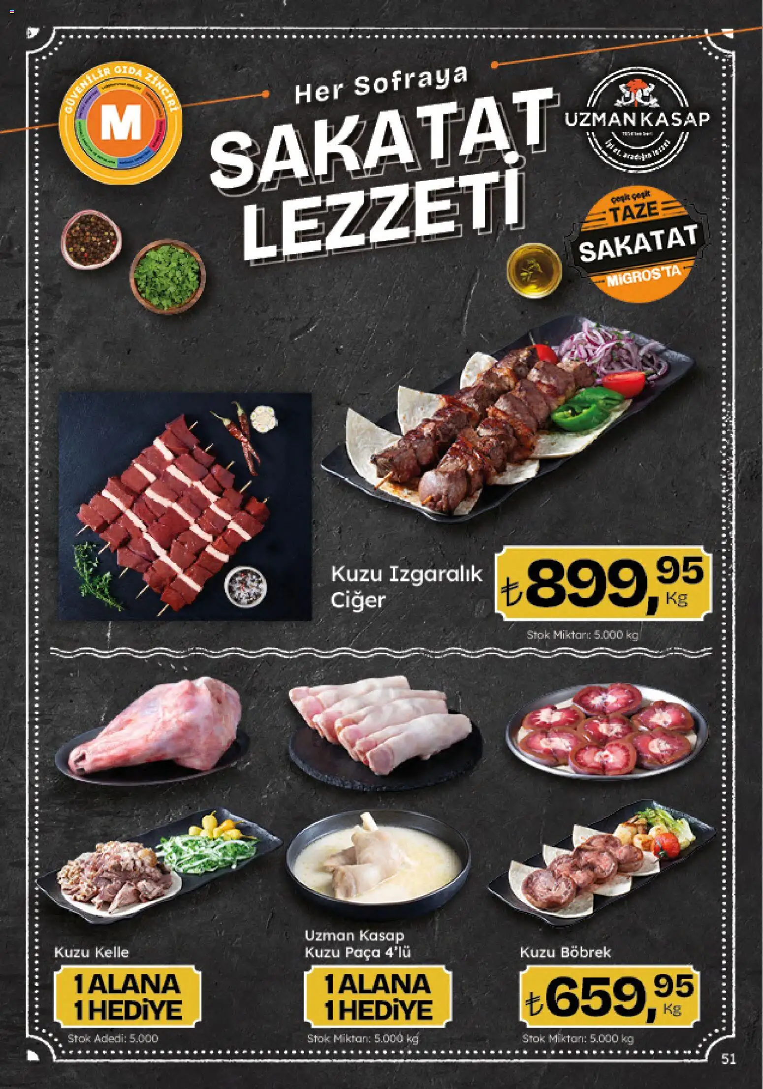 Migros Katalog - 5M Migroskop Dijital - 04.06.2026 tarihinden itibaren geçerlidir | Sayfa: 51 | Ürünler: Ciğer, Sakatat