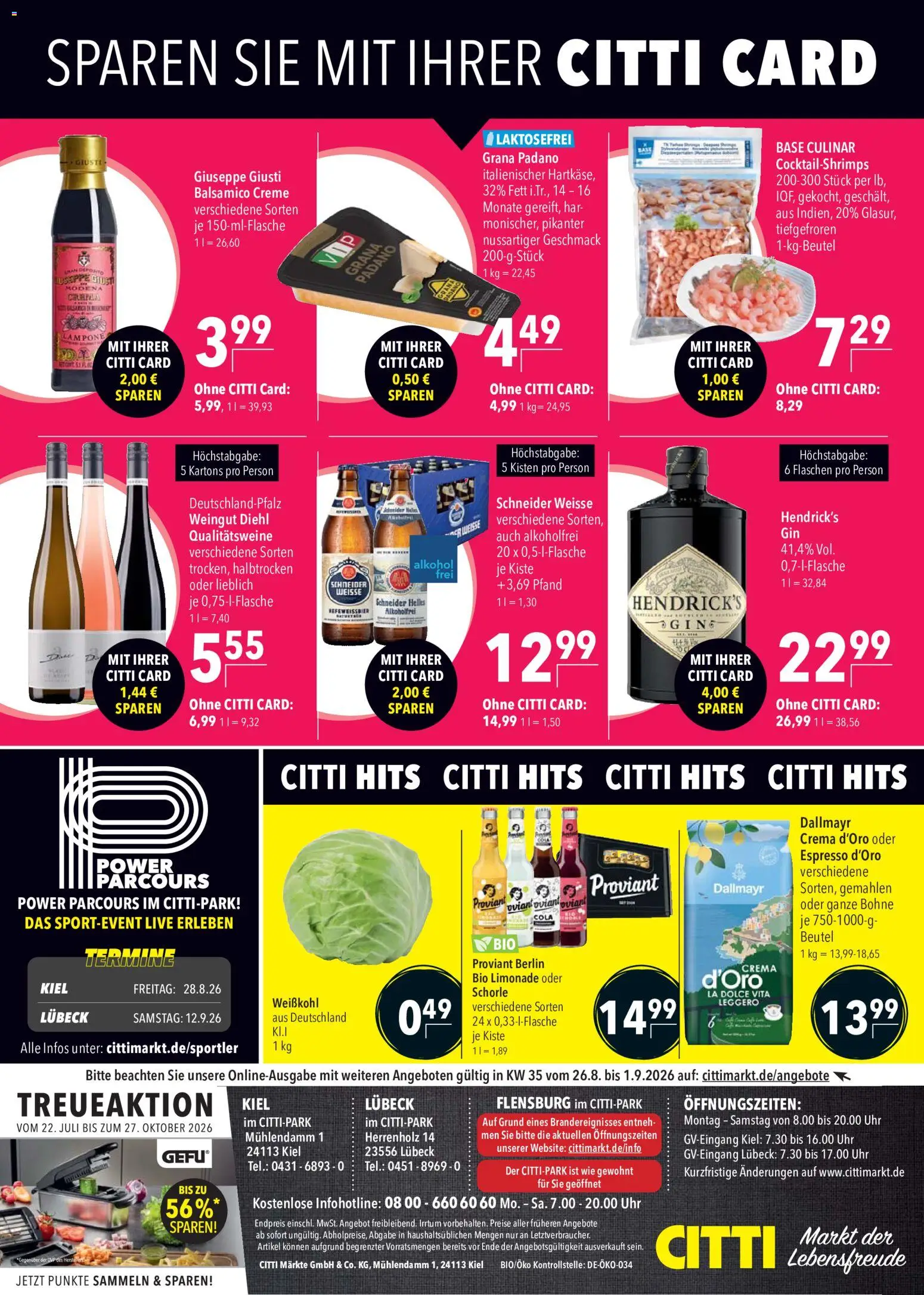 CITTI Markt Prospekt – gültig ab 26.08.2026 | Seite: 26 | Produkte: Cola, Balsamico, Limonade, Dallmayr