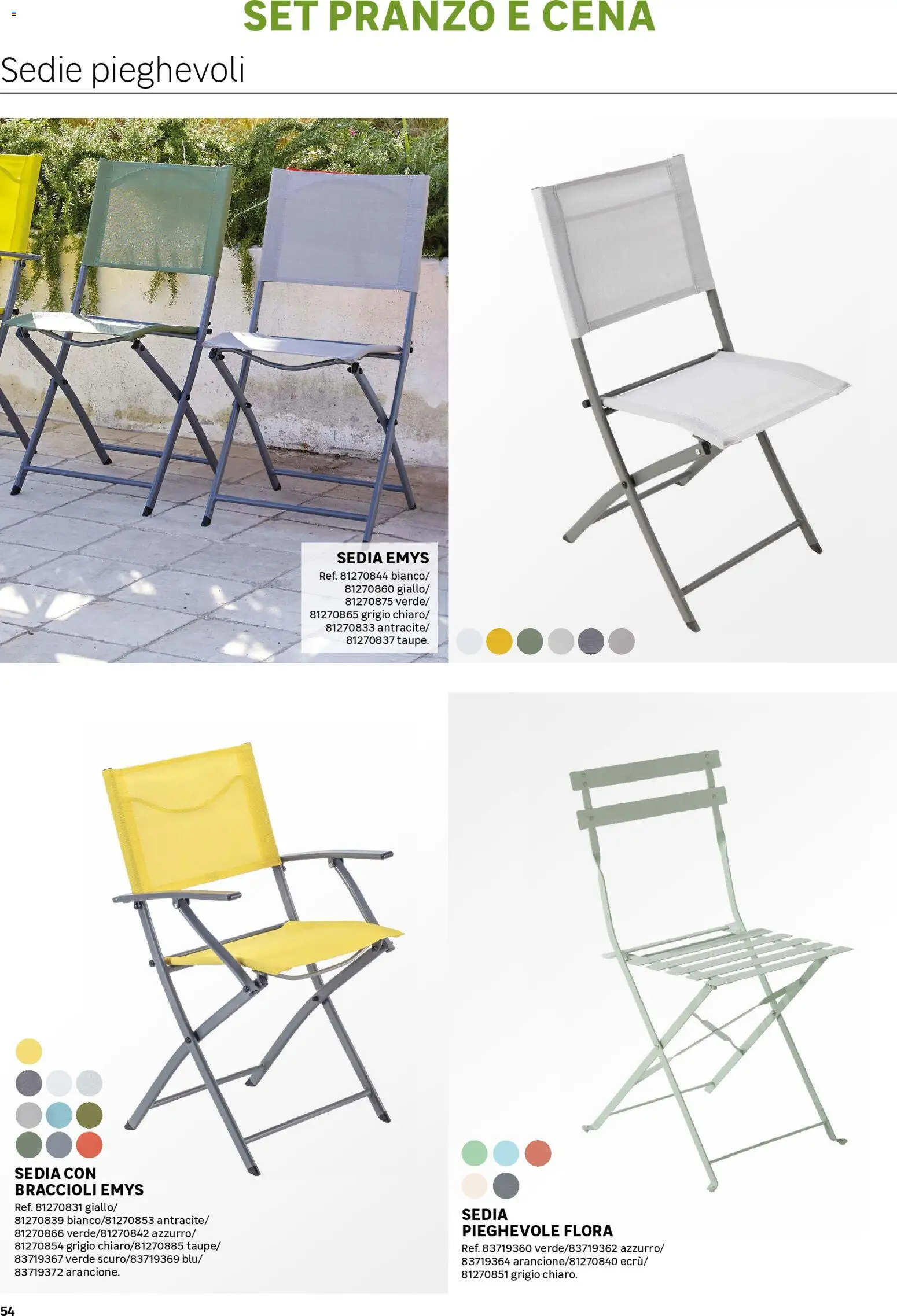 Volantino Leroy Merlin del 01/04/2026 | Pagina: 54 | Prodotti: Braccioli, Sedia