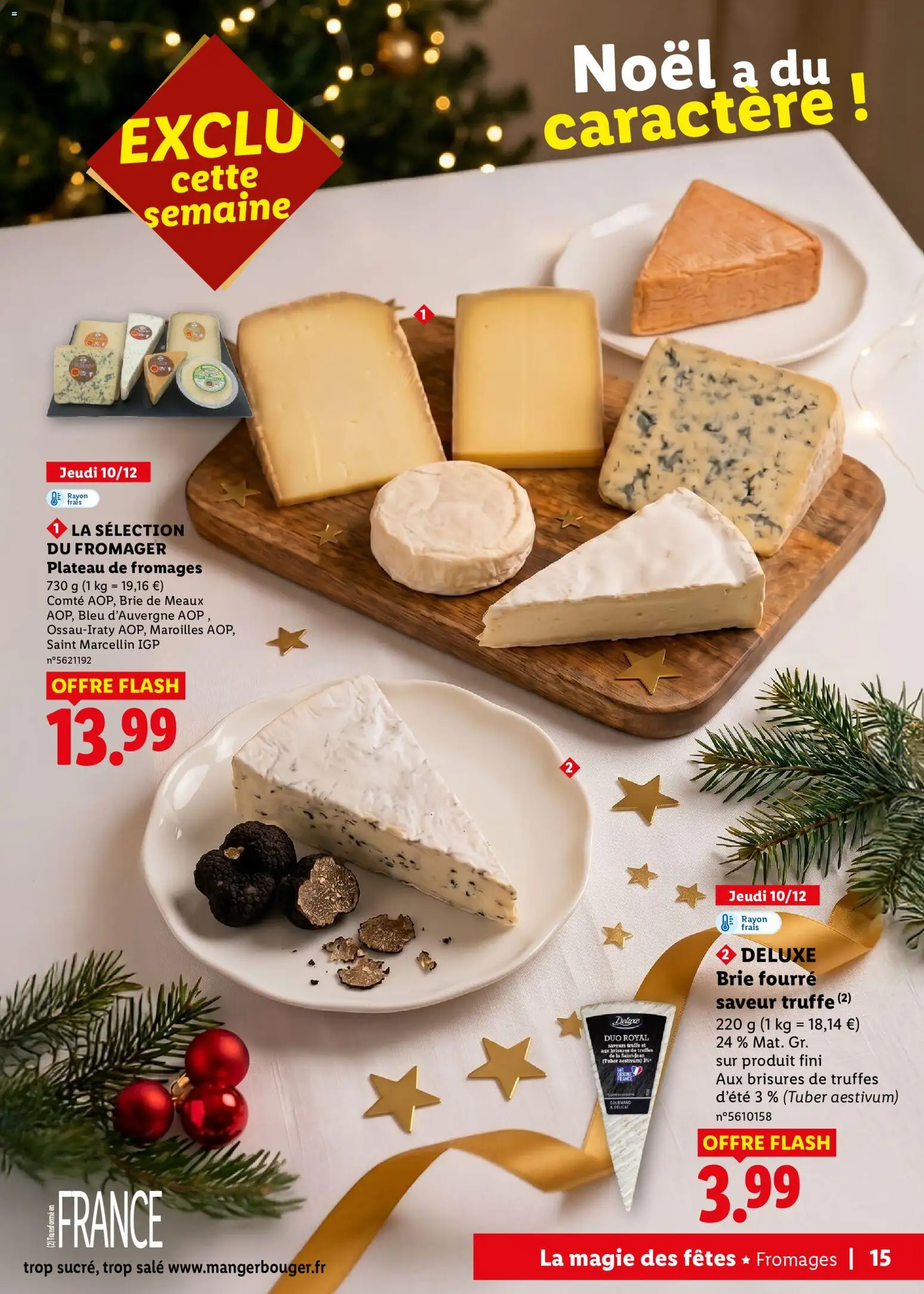 {H1} | Page: 15 | Produits: Plateau, Plateau de fromages, Maroilles, Brie