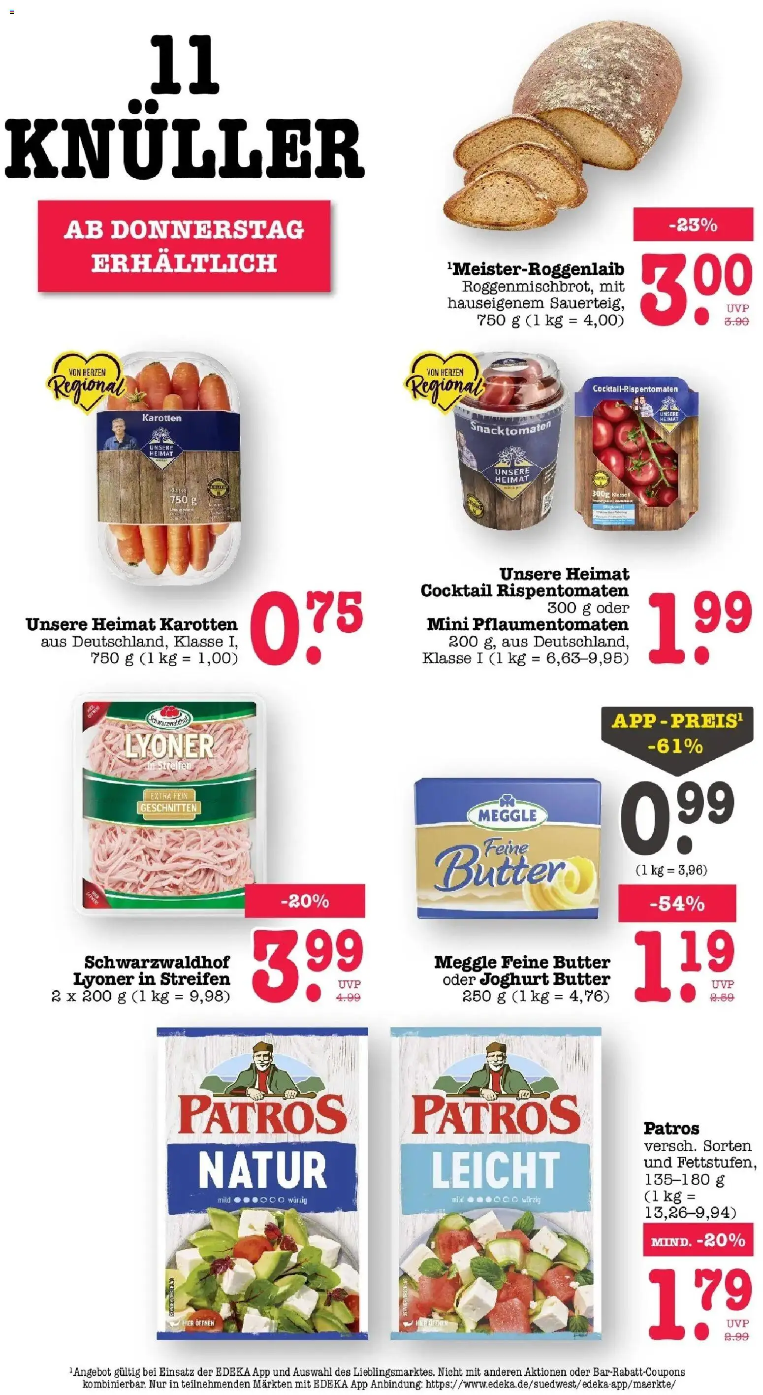 Edeka Prospekt Offenbach (ab 10.08.2026) » Angebote Online | Seite: 69 | Produkte: Butter, Joghurt, Patros, Meggle butter