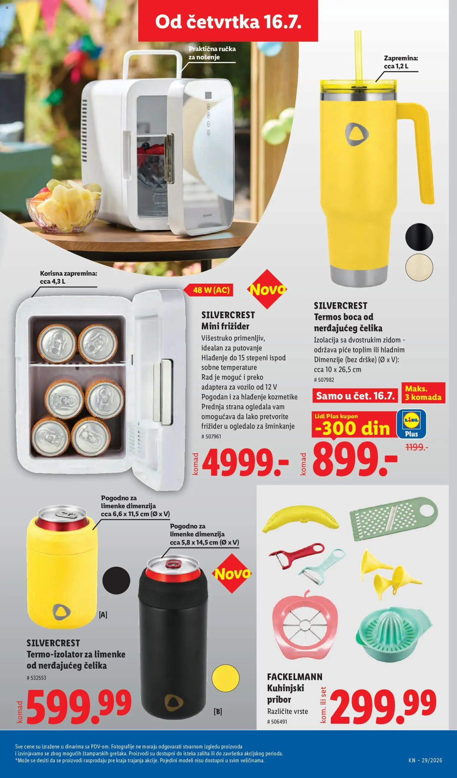 Lidl katalog - važi od 16.07.2026 | Strana: 89 | Proizvode: Silvercrest, Ogledalo, Piće, Frižider