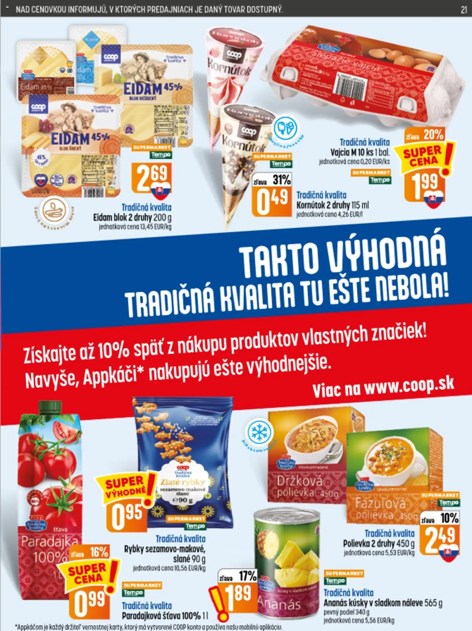 Nové COOP Jednota akcie – leták je platný od 10.09.2026 | Strana: 21