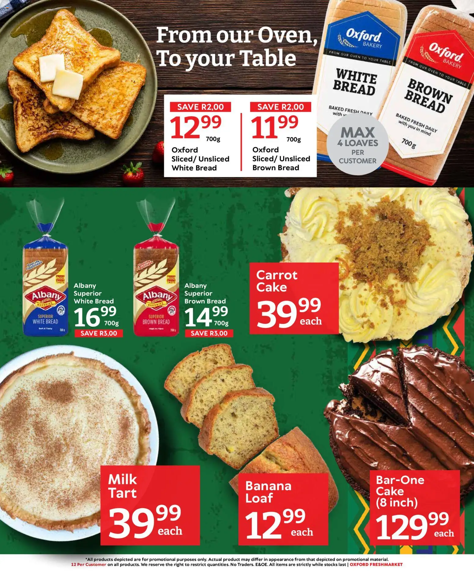 New Oxford Freshmarket catalogue – valid from 09/09/2026 | Page: 12 | Products: Cake, Oven, Milk, Bread