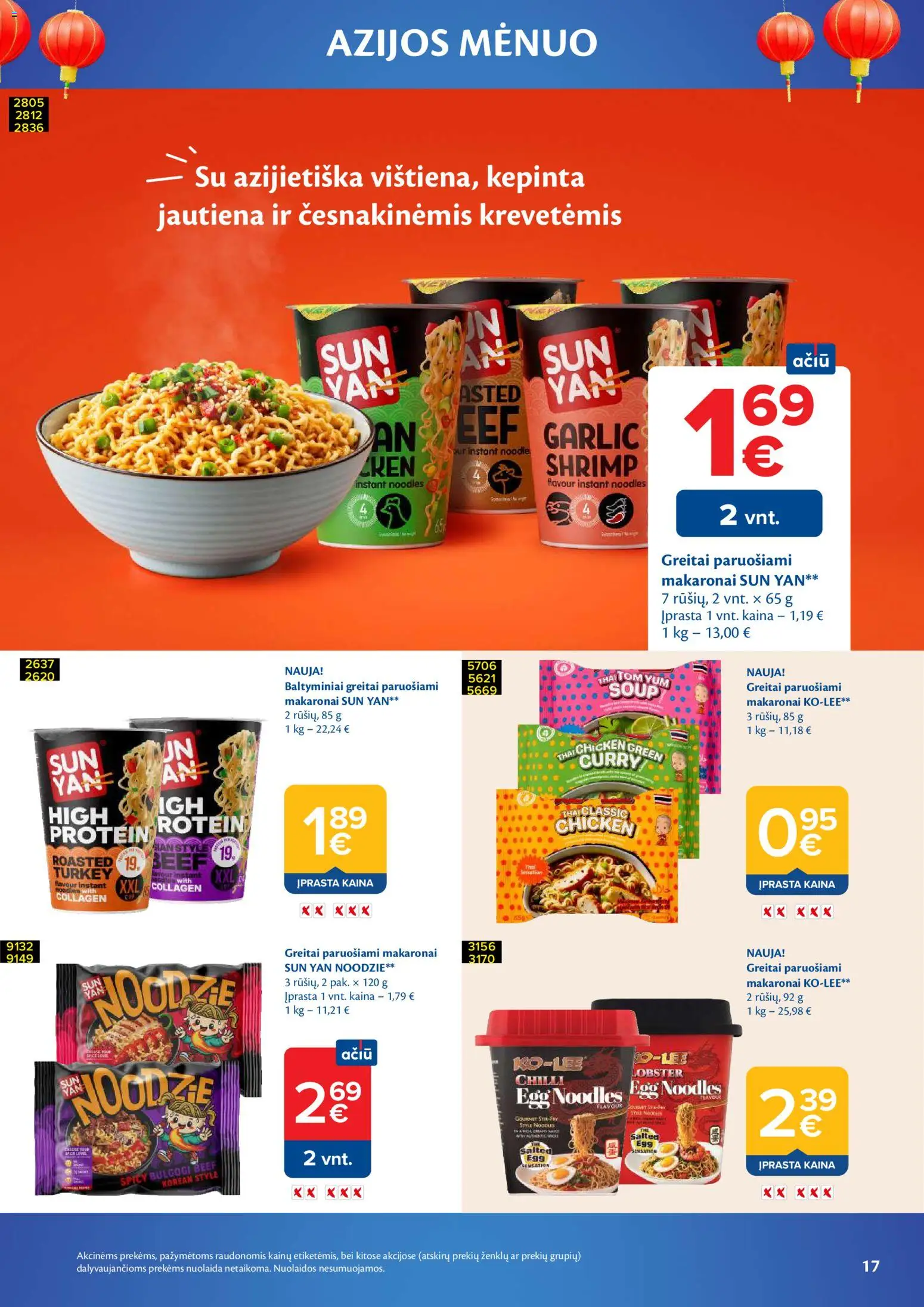 MAXIMA akcijos nuo 2026.10.06 | Puslapis: 17 | Prekių: Greitai paruošiami makaronai, Jautiena, Makaronai