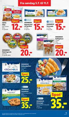 Lidl - Tilbudsavis gyldig fra 05/07/2026 | Side: 11 | Produkter: Ost, Tzatziki, Oliven, Søm