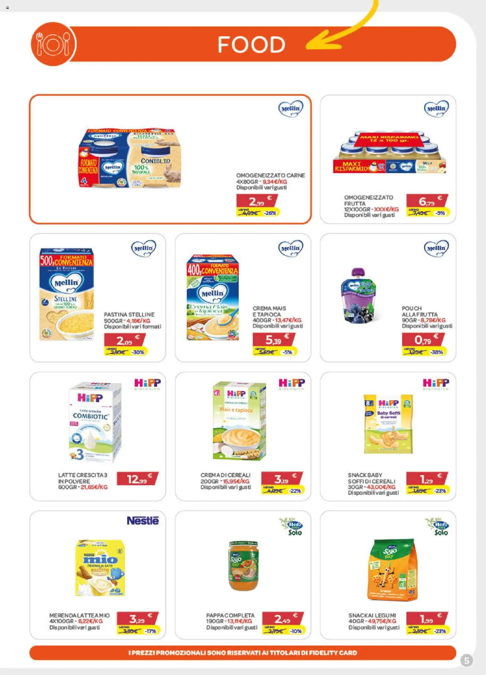 Volantino Bimbo store del 02/07/2026 | Pagina: 5 | Prodotti: Crema, Cereali, Latte, Mais