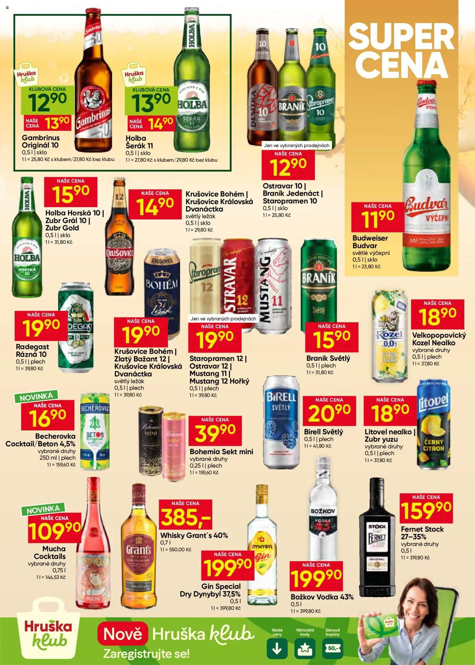 Hruška leták od 08.07.2026 | Strana: 11 | Produkty: Budvar, Šerák, Fernet, Citron