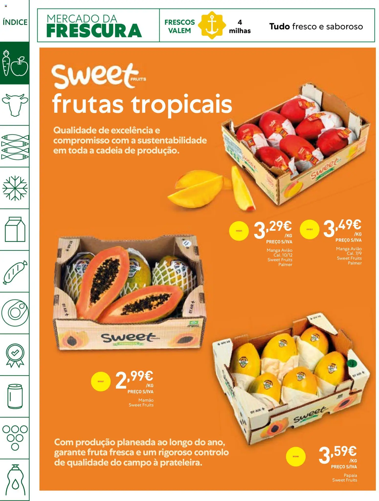 Recheio folheto Horeca │ válido de 06/10/2026 | Página: 4 | Produtos: Manga, Frutas tropicais, Frutas, Mamão