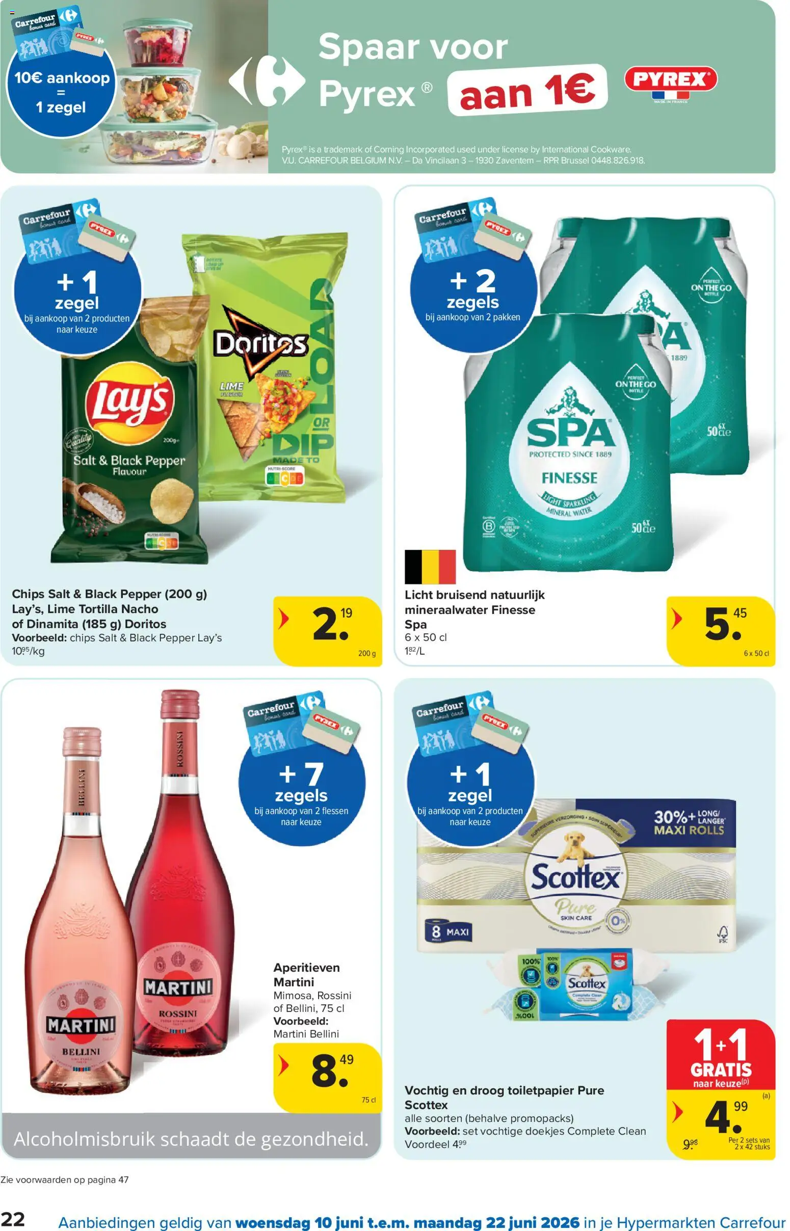 {H1} | Pagina: 22 | Producten: Chips, Tortilla, Toiletpapier, Mineraalwater