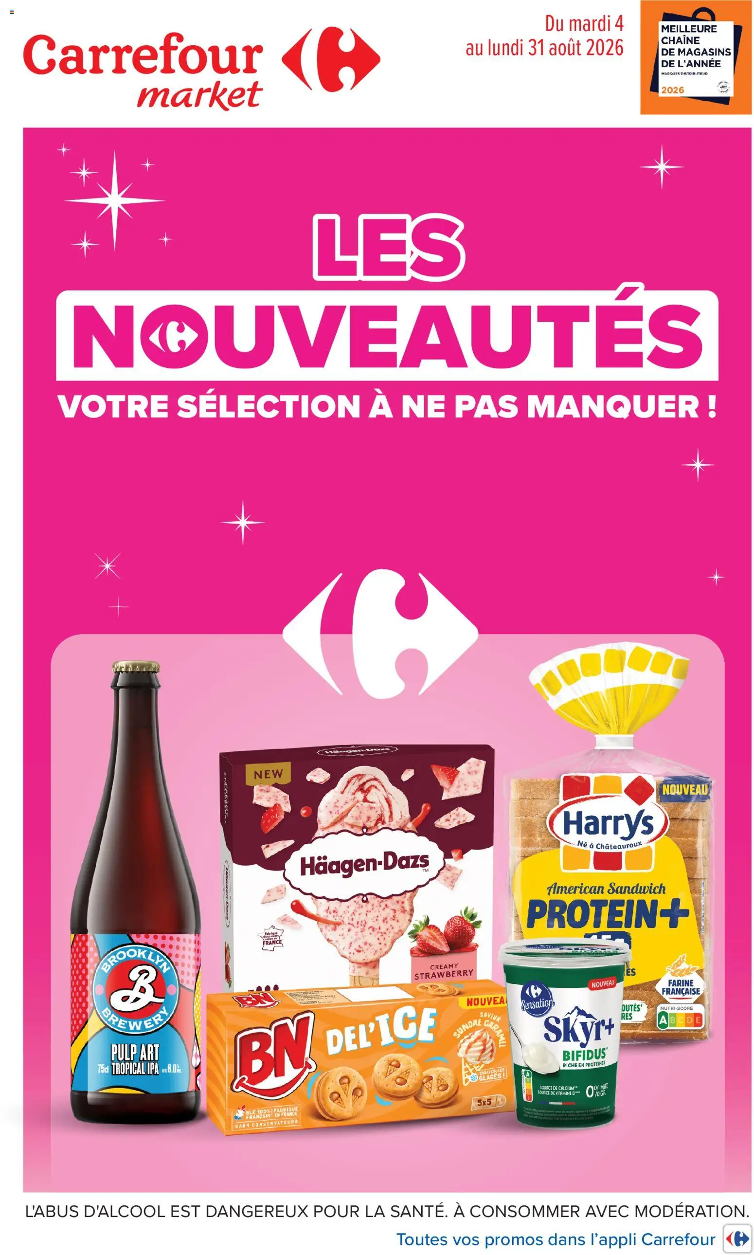 {H1} | Page: 1 | Produits: Sandwich, Farine, Skyr