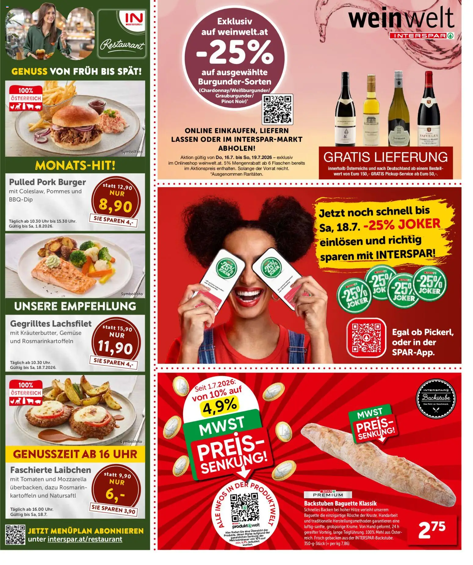 Interspar Flugblatt - Osttirol gültig ab 16.07.2026 | Seite: 3 | Produkte: Kartoffeln, Gemüse, Uhr, Jääkaappipakastin