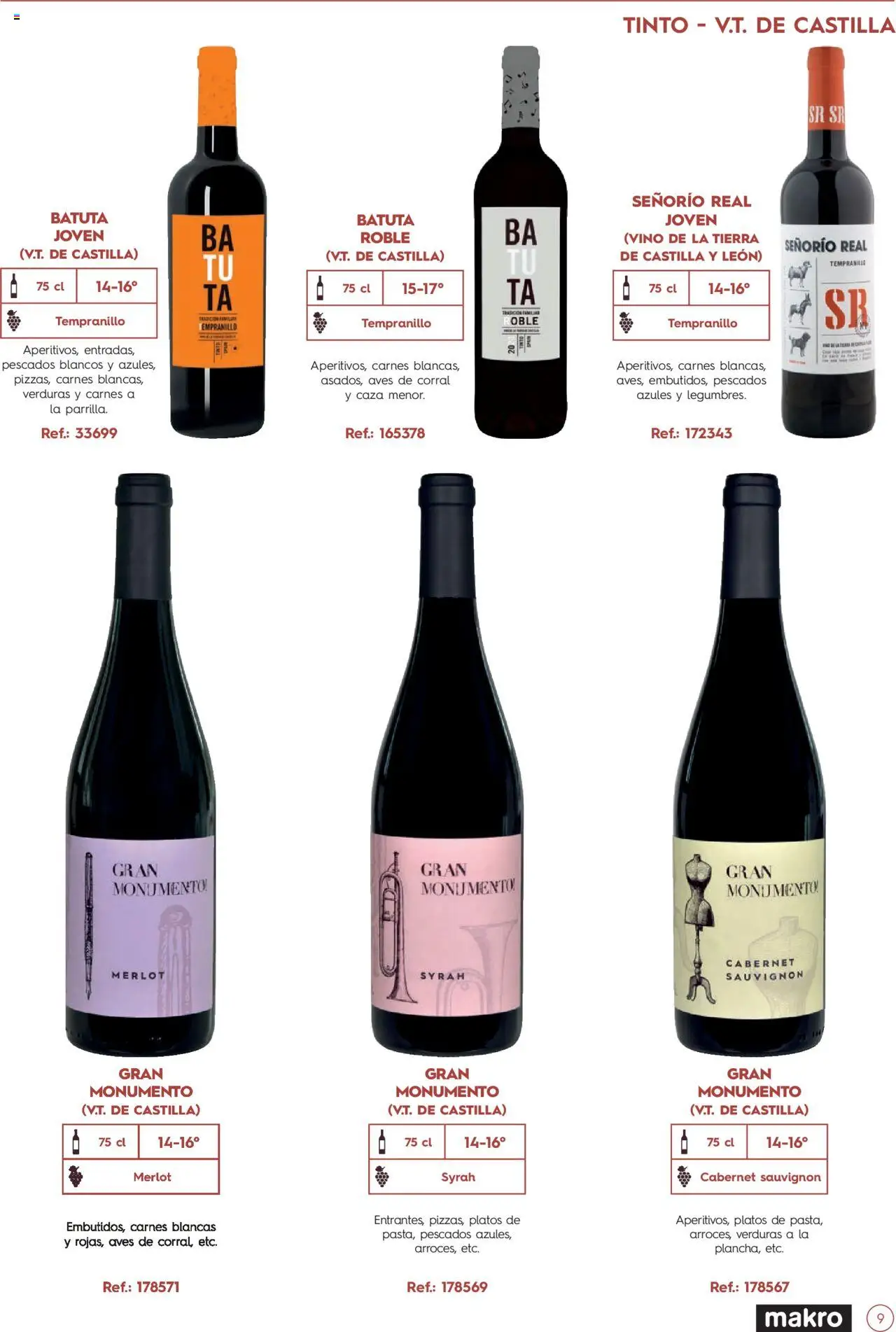 Makro Guia de vinos │ válido desde el 02/01/2025 | Página: 9 | Productos: Vino