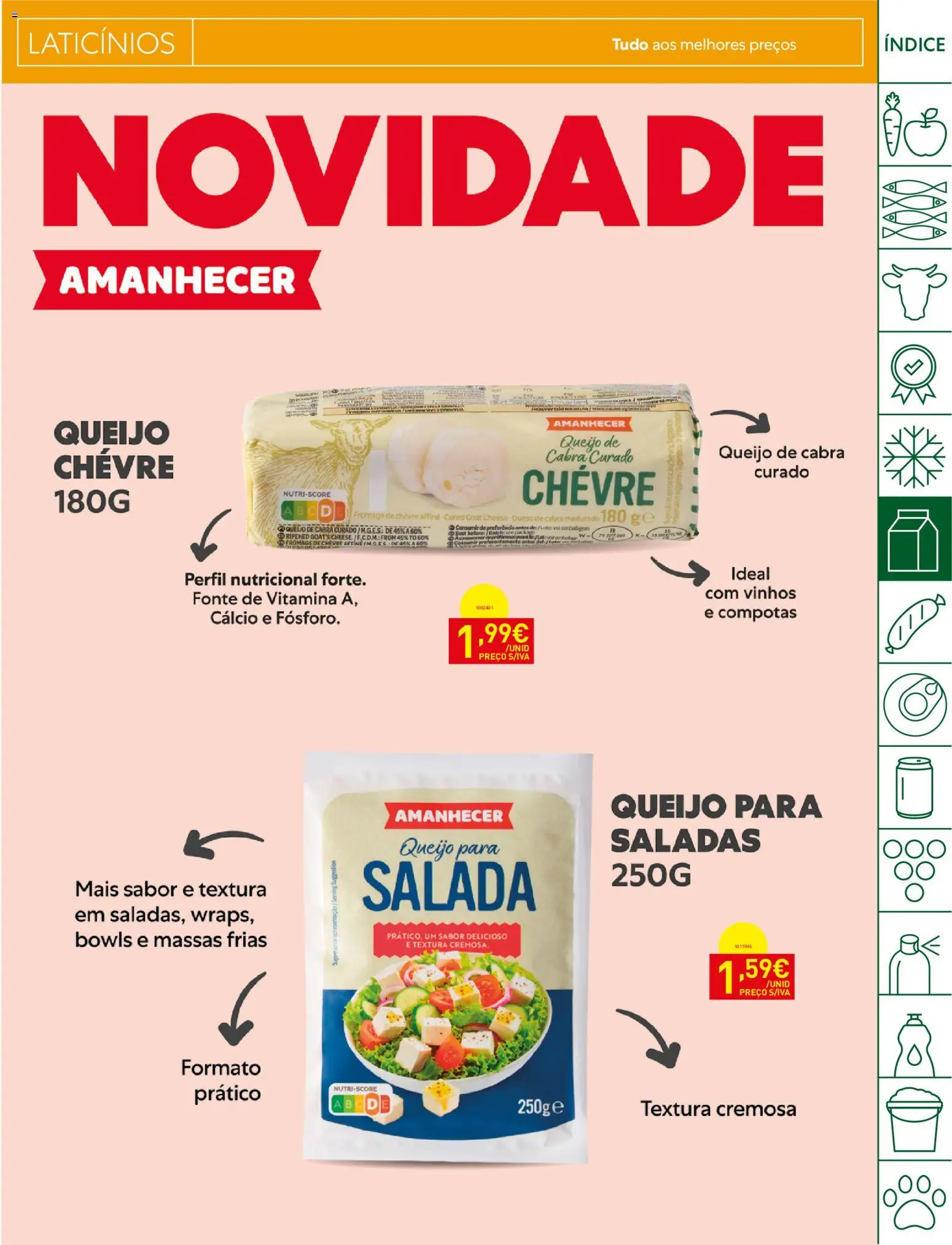 Recheio folheto Madeira │ válido de 15/09/2026 | Página: 13 | Produtos: Laticínios, Cálcio, Saladas, Queijo