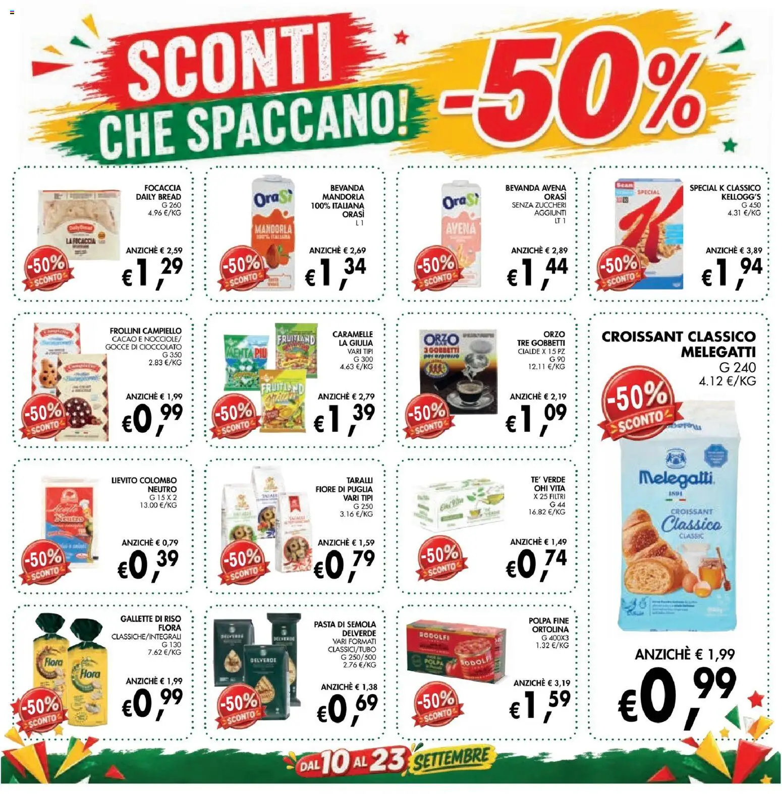 Volantino Coal del 10/09/2026 | Pagina: 3 | Prodotti: Pasta di semola, Croissant, Frollini, Lievito