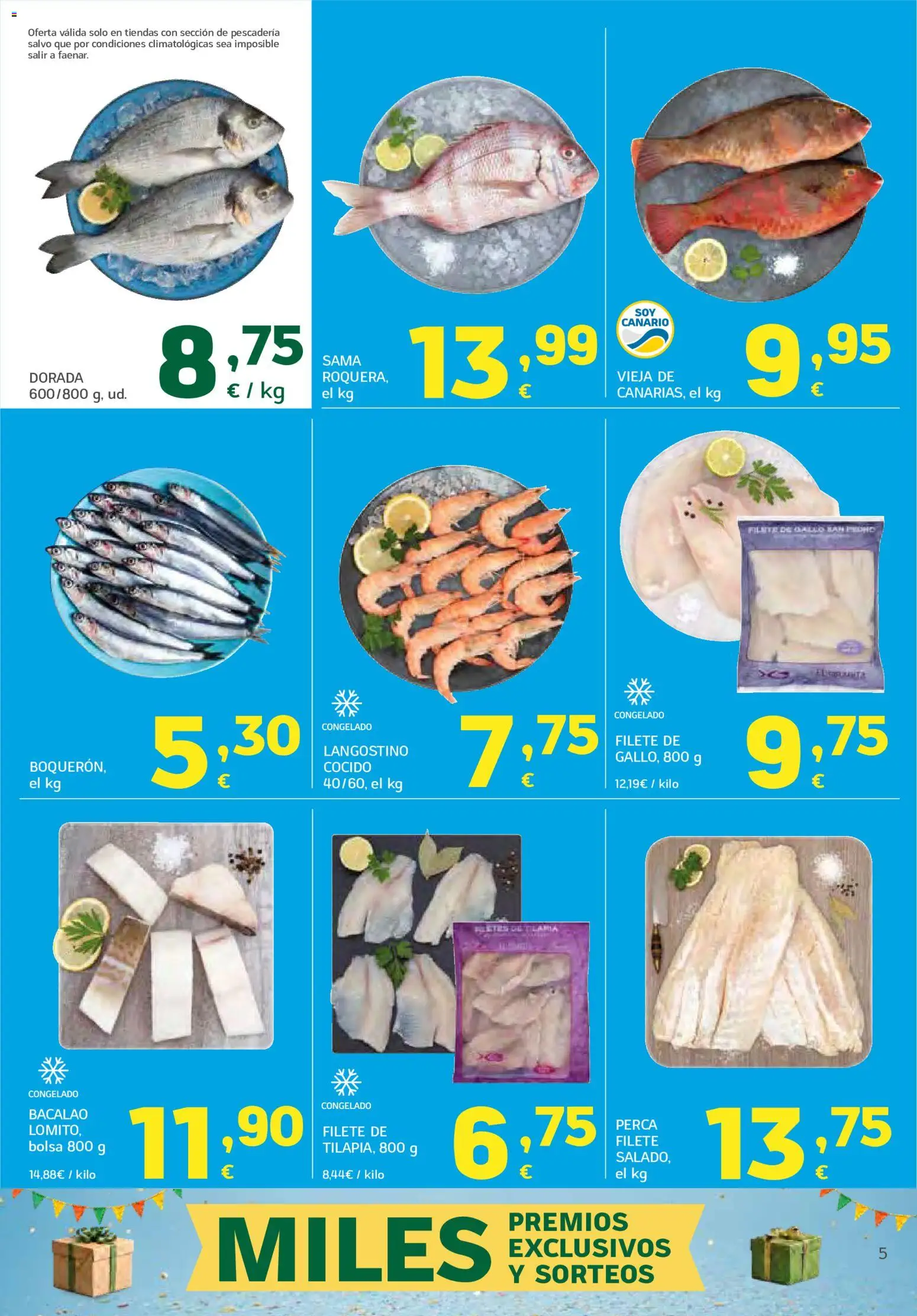 HiperDino folleto │ válido desde el 24/09/2026 | Página: 5 | Productos: Bolsa, Filete, Langostino, Perca