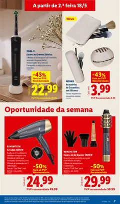 Pré-visualização ORAL-B Escova de Dentes Elétrica, 3 Modos de escovagem (ultra sensível, sensível e limpeza diária). Temporizador de 2 minutos. Carregador e cabeça de escova incluídos válido de 18.05.2026 | Página: 7