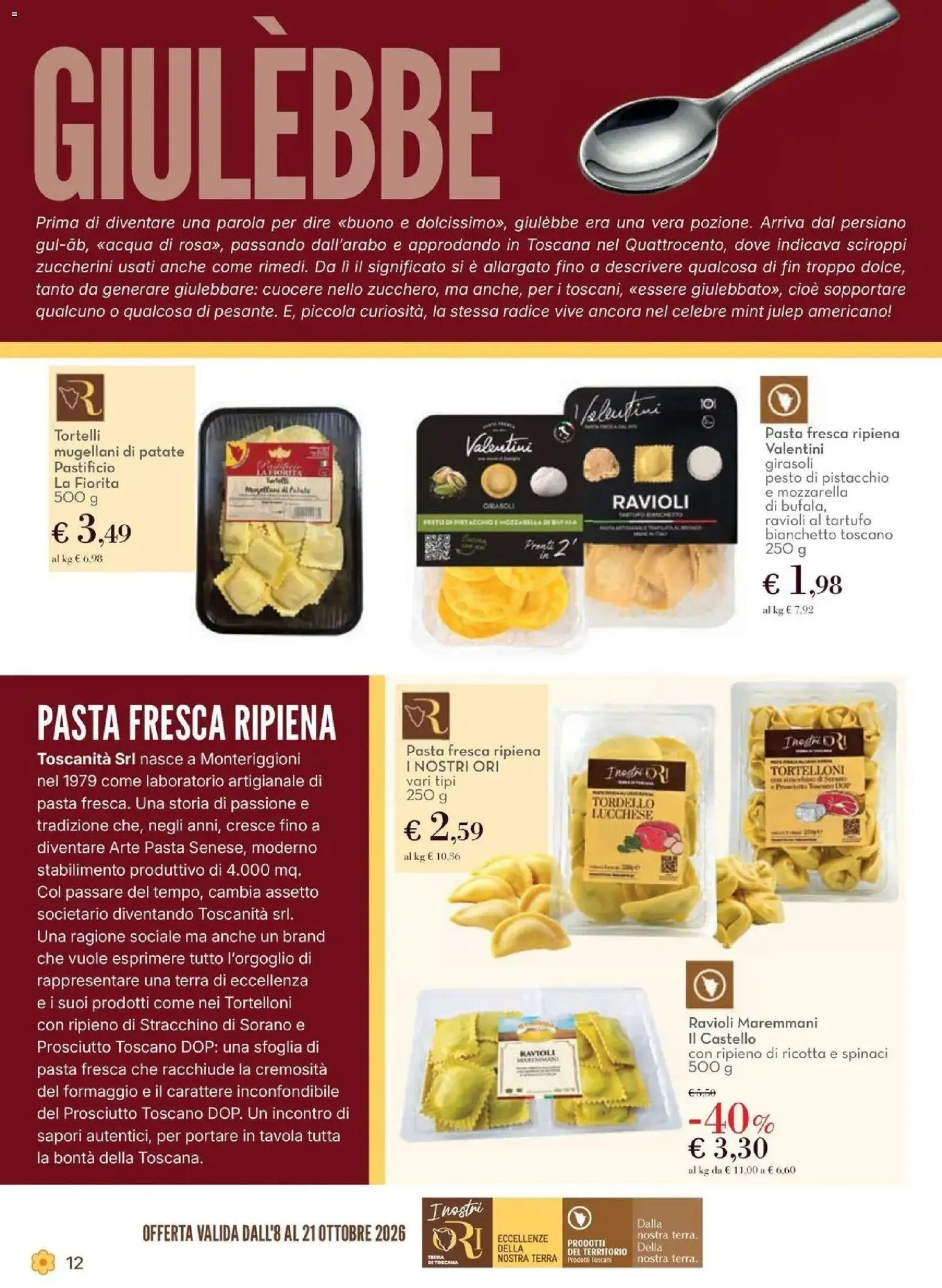 Anteprima volantino Conad dal 08/10/2026 prossima settimana | Pagina: 12 | Prodotti: Spinaci, Ravioli, Tortelli, Terra