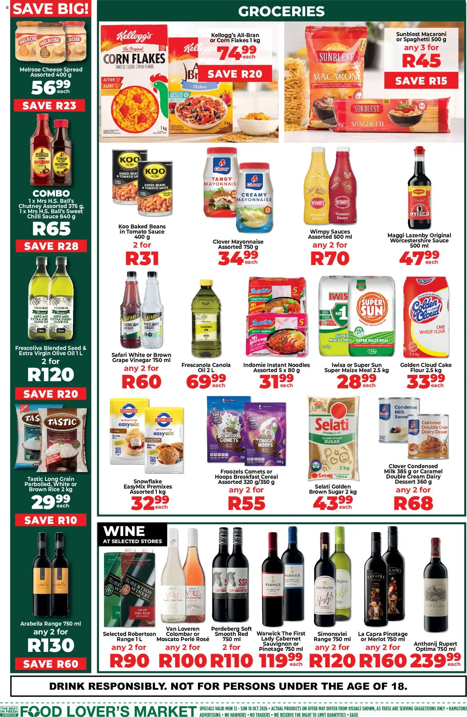 New Food Lover's Market catalogue – valid from 12/10/2026 | Page: 7 | Products: Dessert, Maize meal, Oil, Mayonnaise