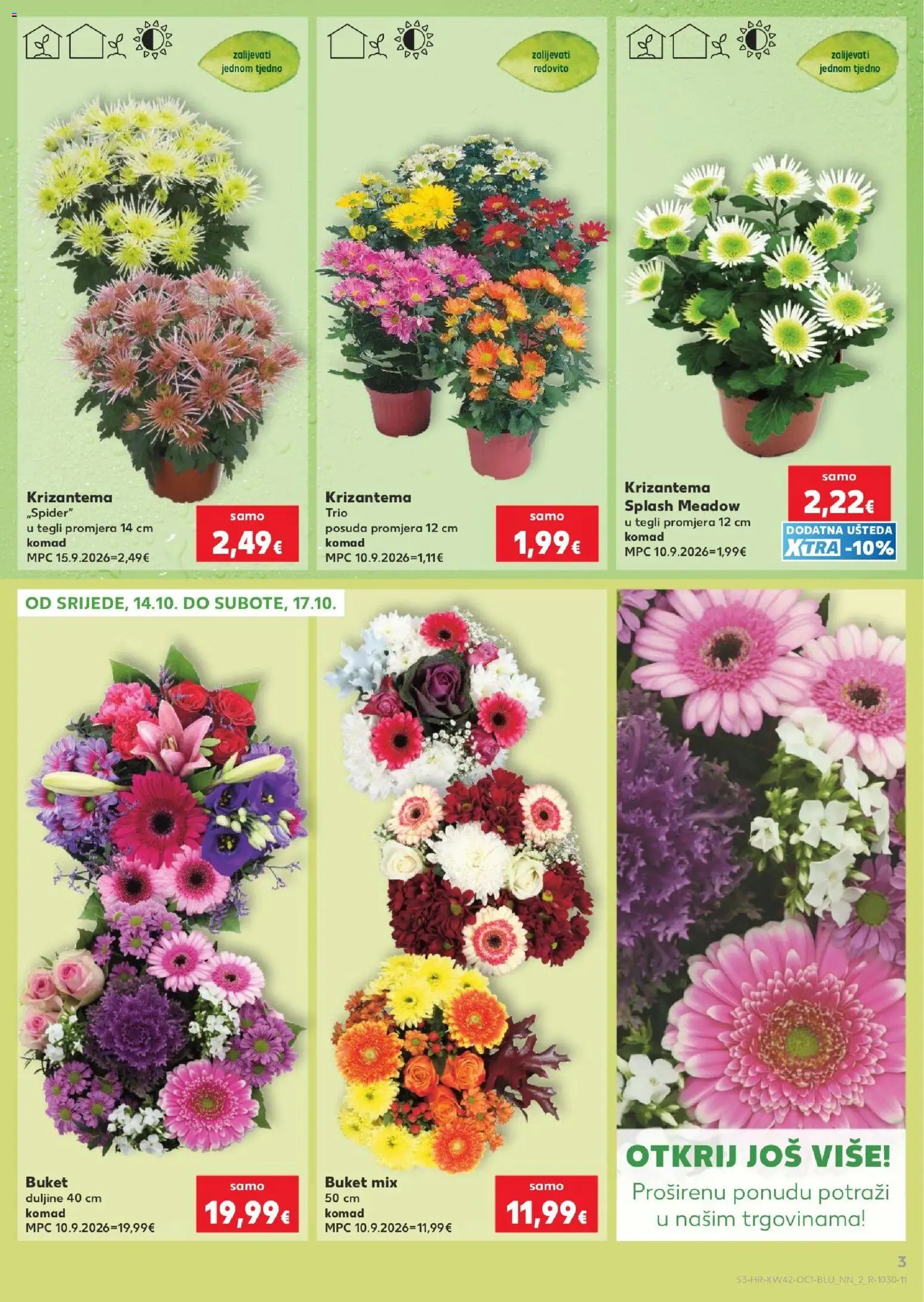 Kaufland katalog | vrijedi od 14.10.2026 | Stranica: 3 | Proizvodi: Buket