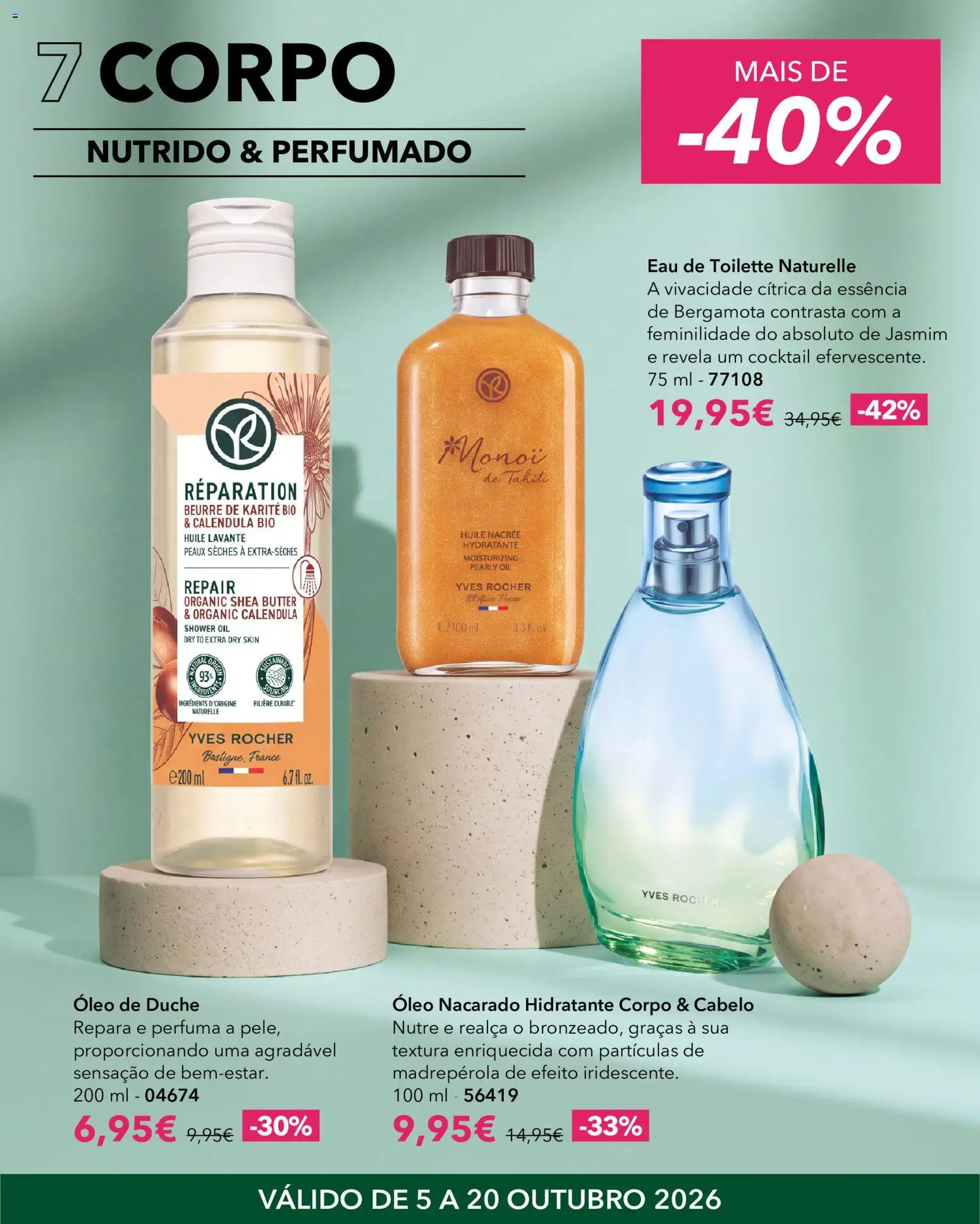 Yves Rocher Beauty glam │ válido de 05/10/2026 | Página: 8 | Produtos: Eau de toilette, Pó, Óleo