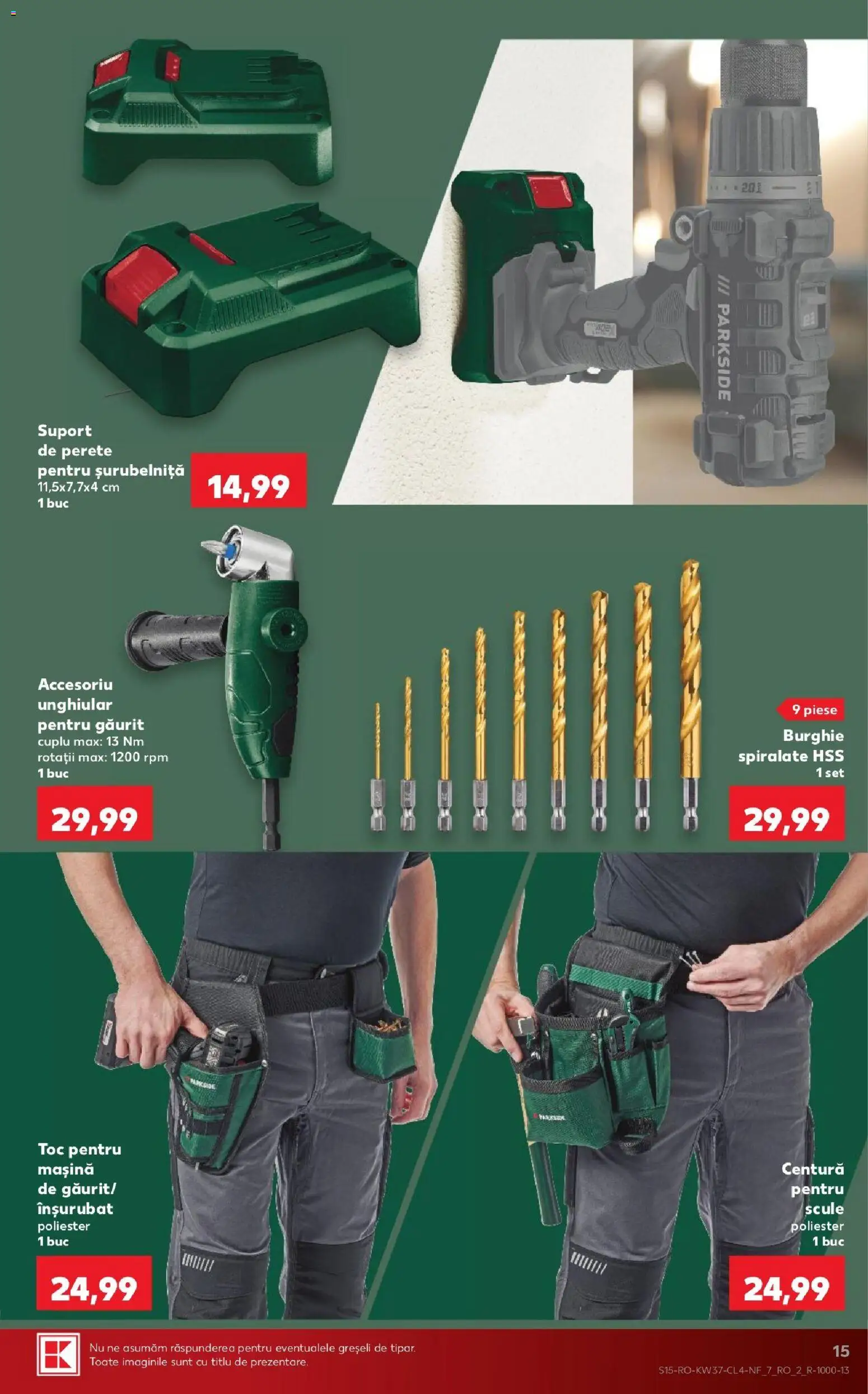 Noul catalog Kaufland – valabil de la 09.09.2026 | Pagină: 15 | Produse: Parkside, Suport