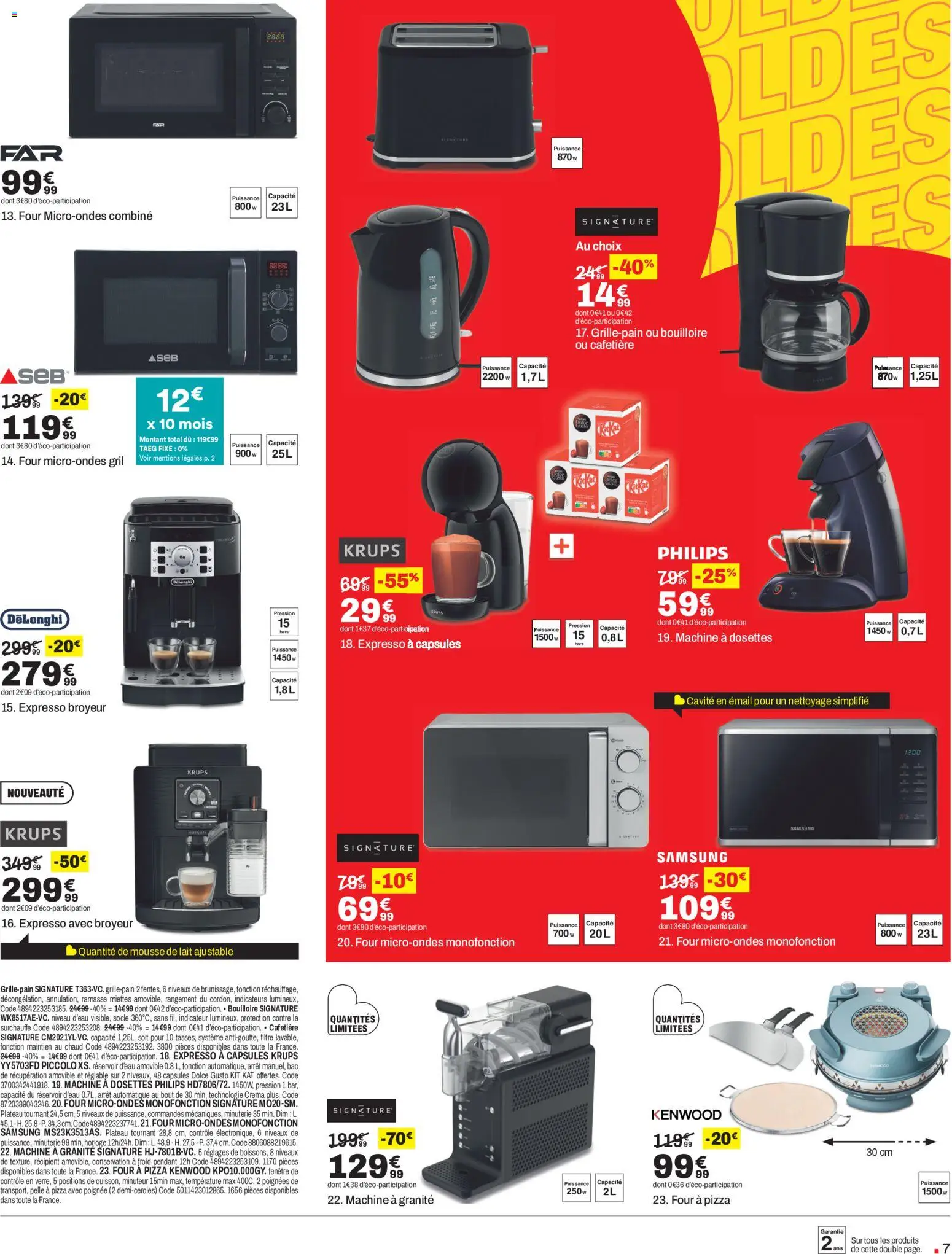 {H1} | Page: 7 | Produits: Plateau tournant, Dolce Gusto, Mousse, Pelle à pizza