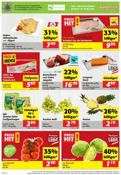 Nah und Frisch Flugblatt ab 05.08.2026 gültig | Seite: 8 | Produkte: Gemüse, Obst, Ananas