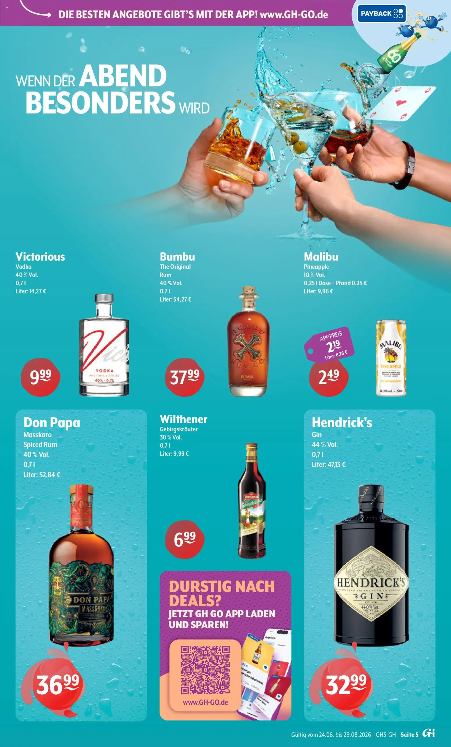 Trink und Spare Prospekt – gültig ab 24.08.2026 | Seite: 5 | Produkte: Wilthener, Rum, Vodka