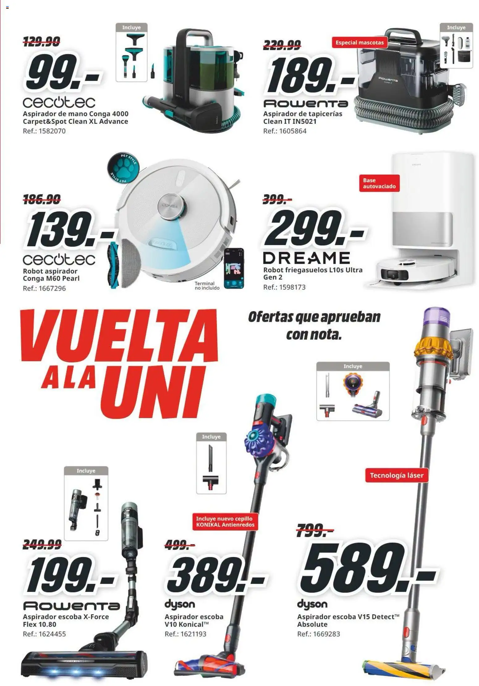 Media Markt folleto │ válido desde el 17/09/2026 | Página: 5 | Productos: Cepillo, Escoba, Robot, Aspirador